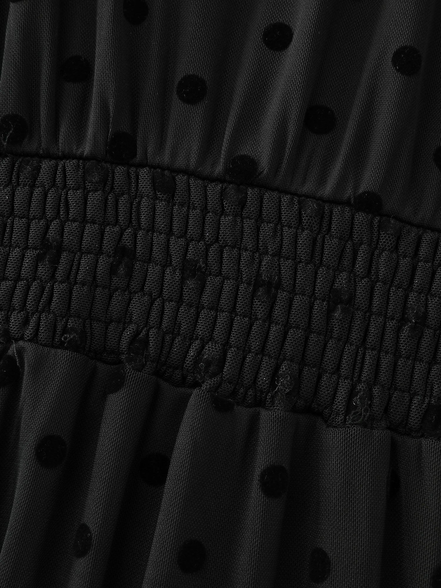 Polka Dot Tulle Sheer Midi Dress - Image 5
