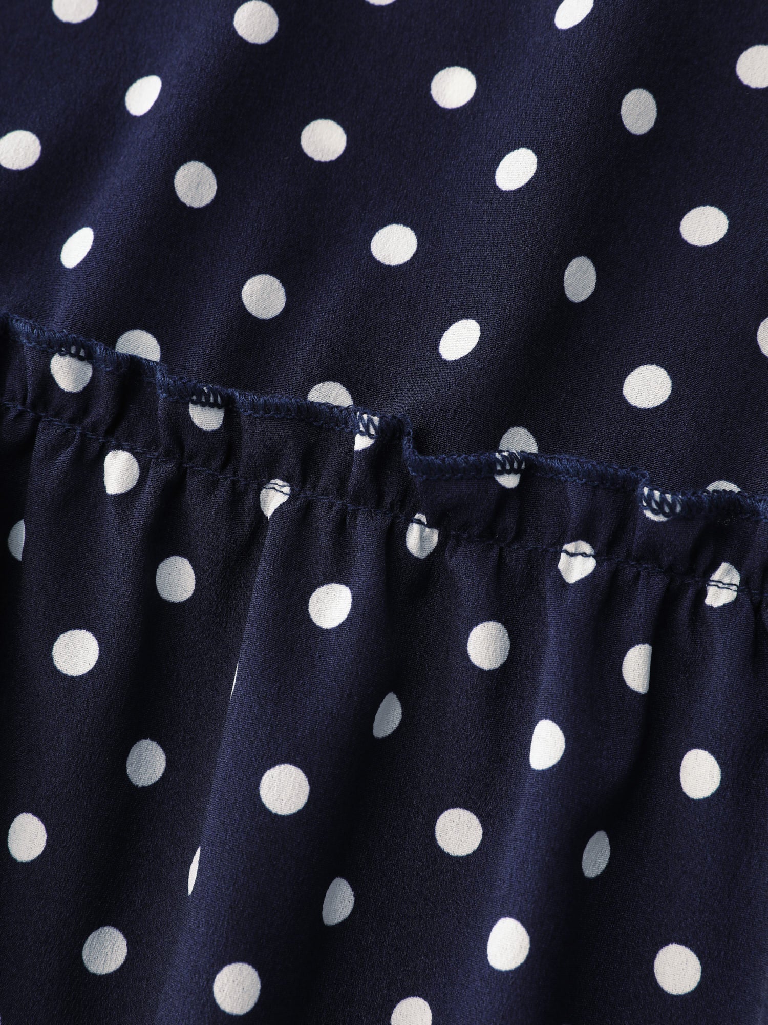 Polka Dots Charm Button Detail Mini Dress - Image 5