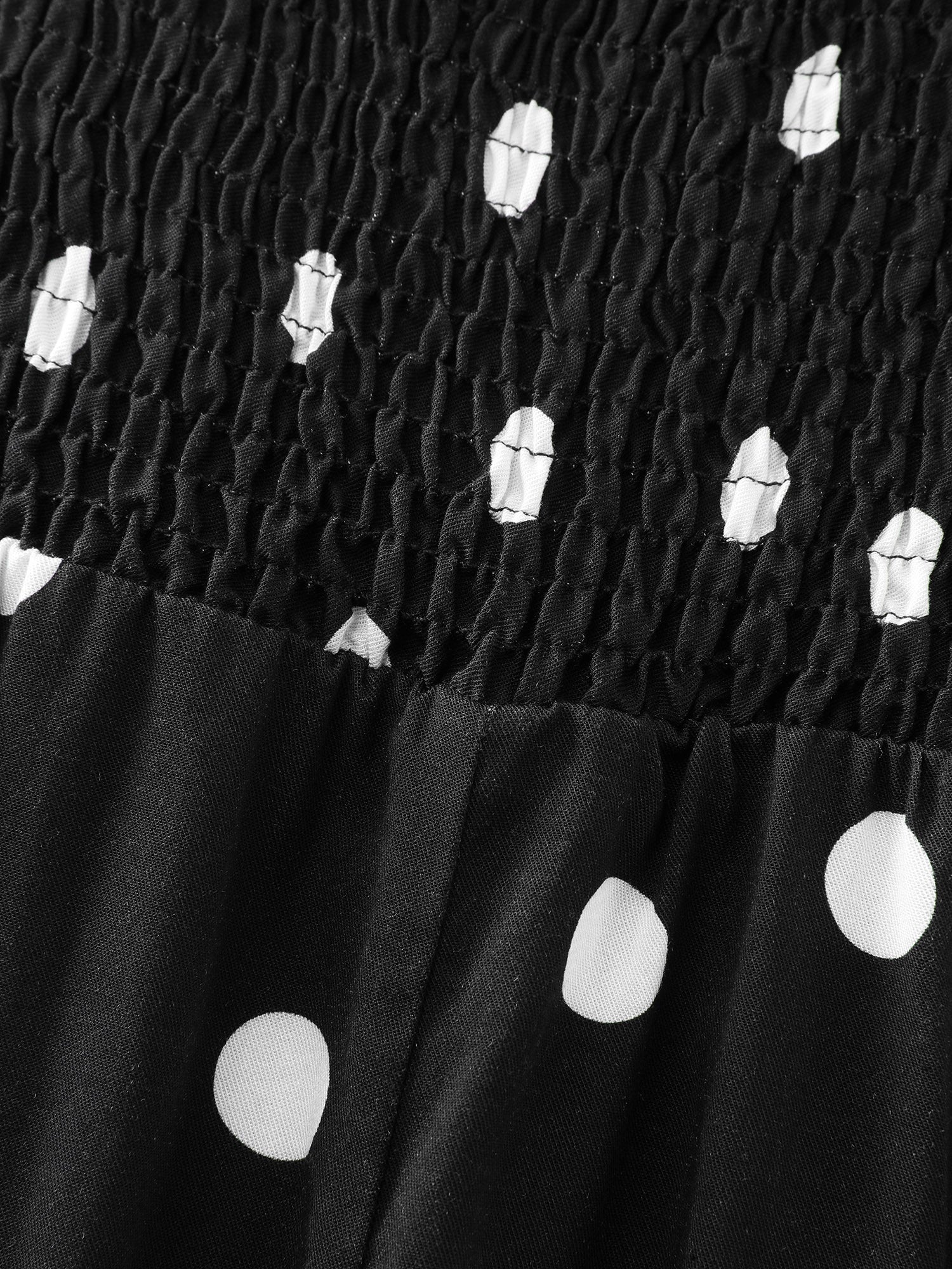 Polka Dots Color Contrast Tie Maxi Dress - Image 6