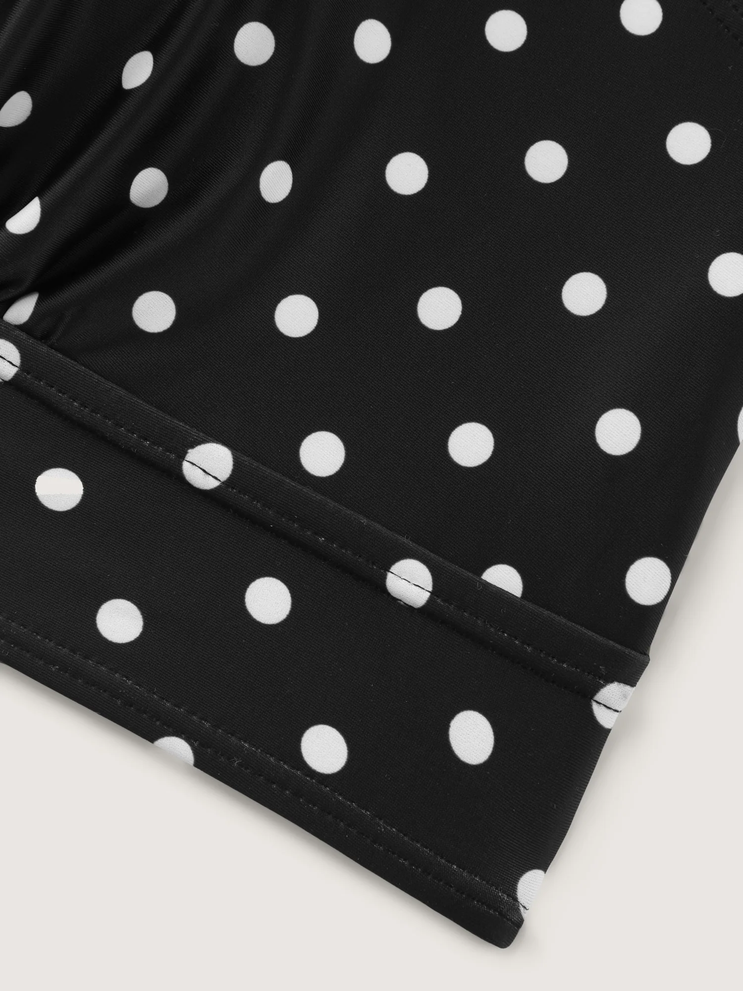 Polka Dots Deep V-Neck Bikini Top - Image 6
