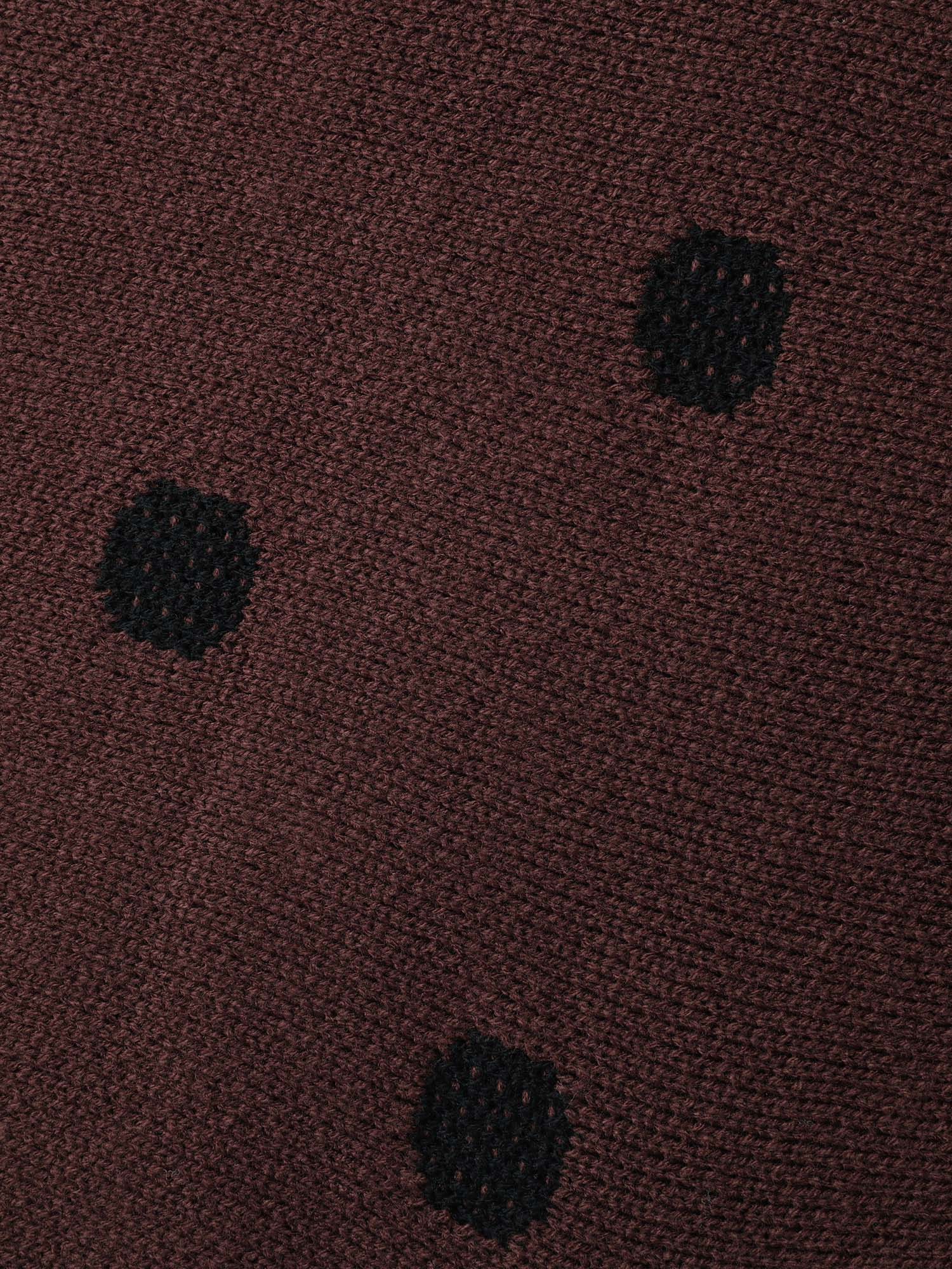 Polka Dots Dolman Sleeve Knit Cardigan - Image 6