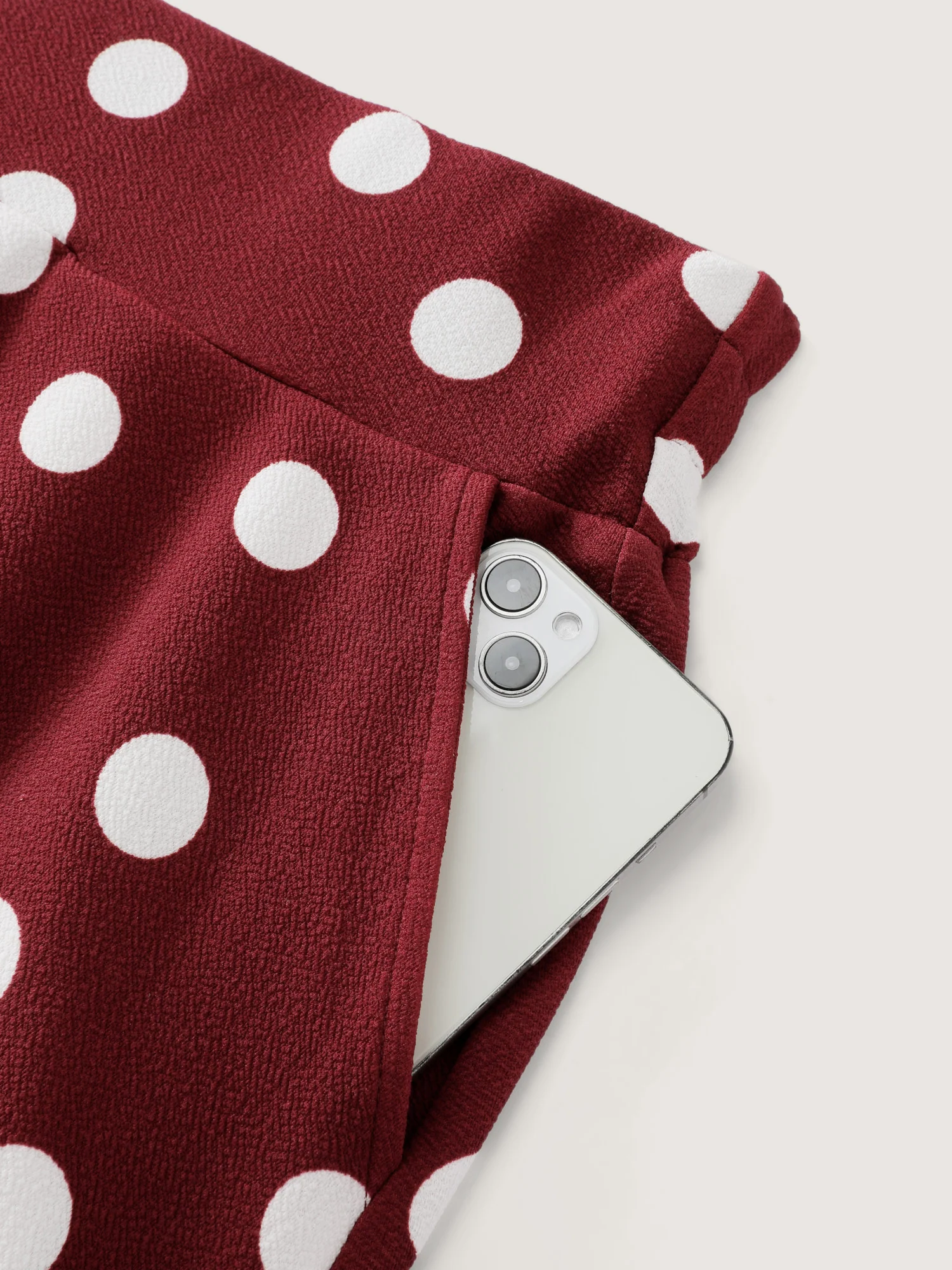 Polka Dots Flowy Holiday Midi Skirt - Image 6