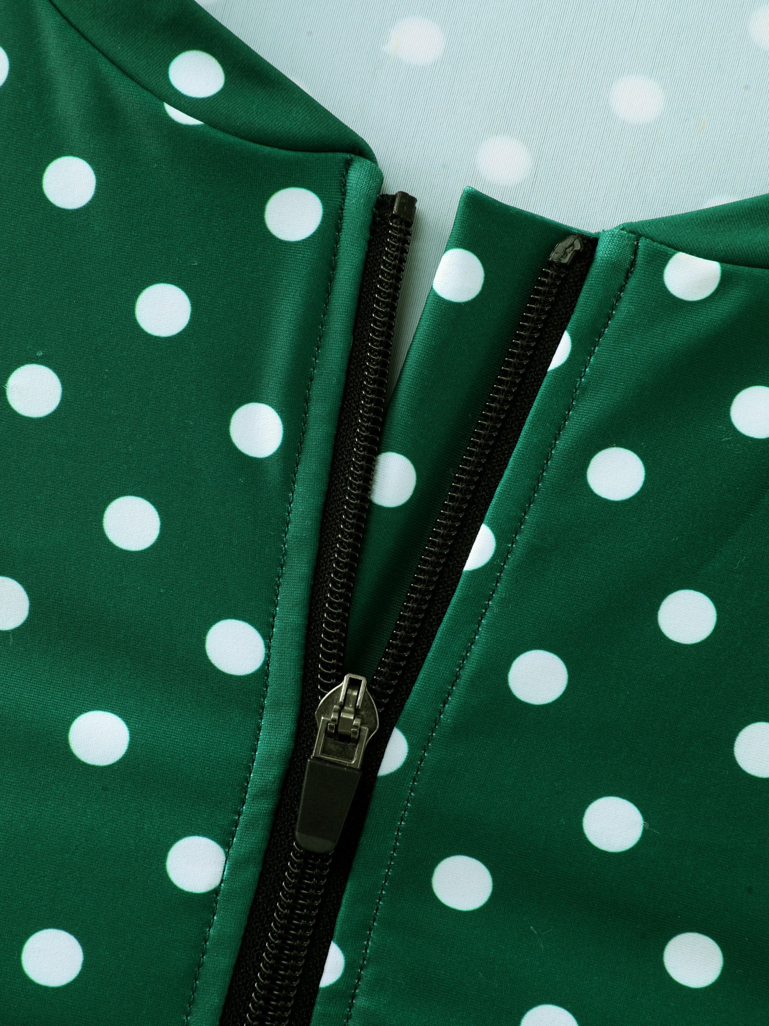 Polka Dots Flutter Sleeve One-Piece Swimsuit - Image 7