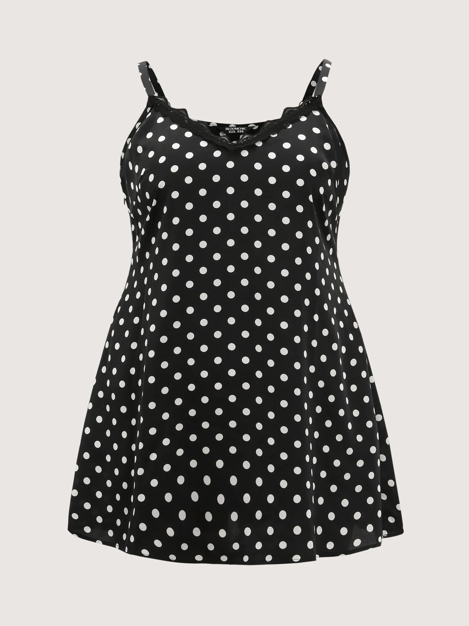 Polka Dot Charm V-Neckline Nightgown - Image 7
