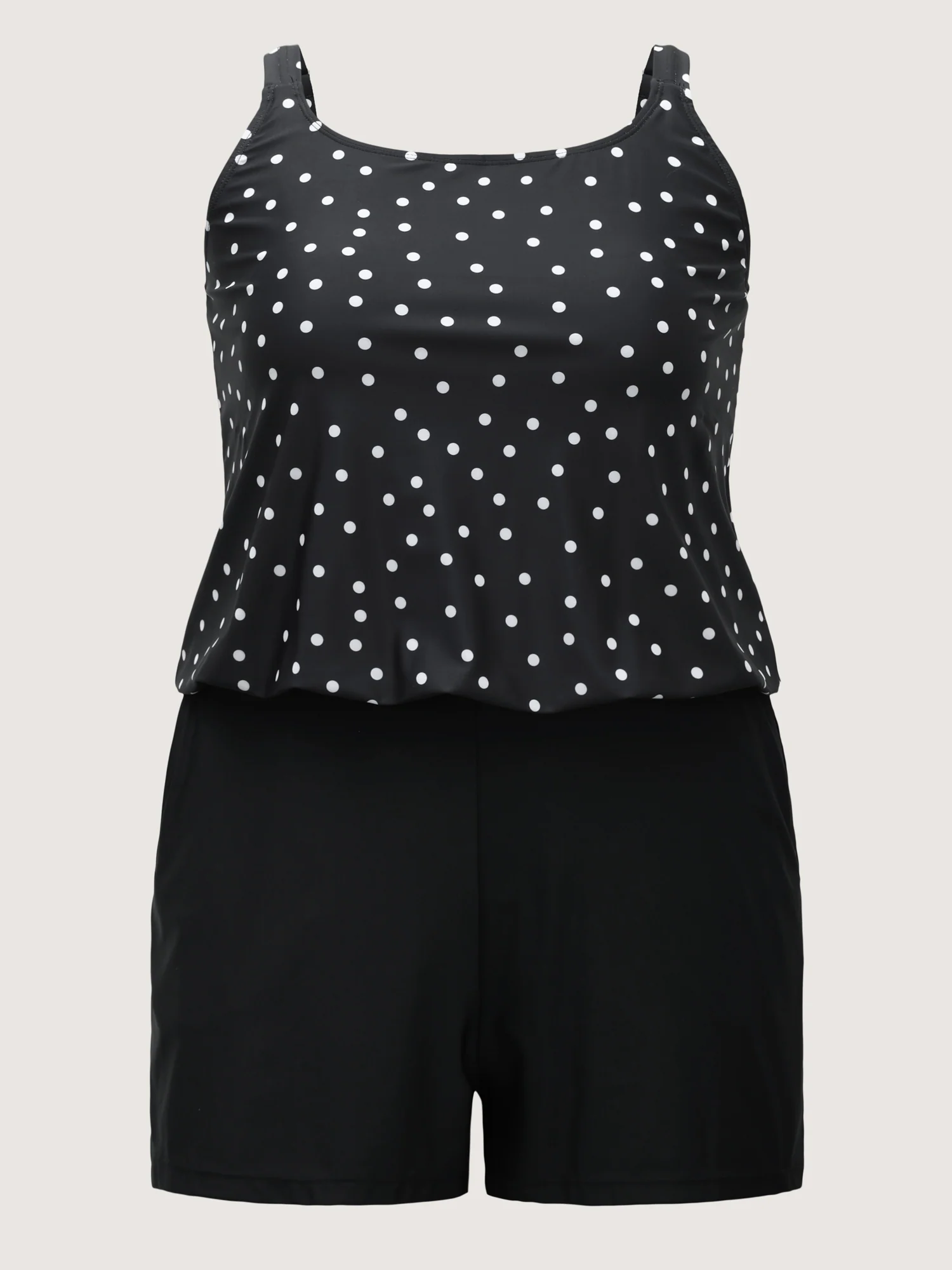 Polka Dots Pockets Swim Romper - Image 5