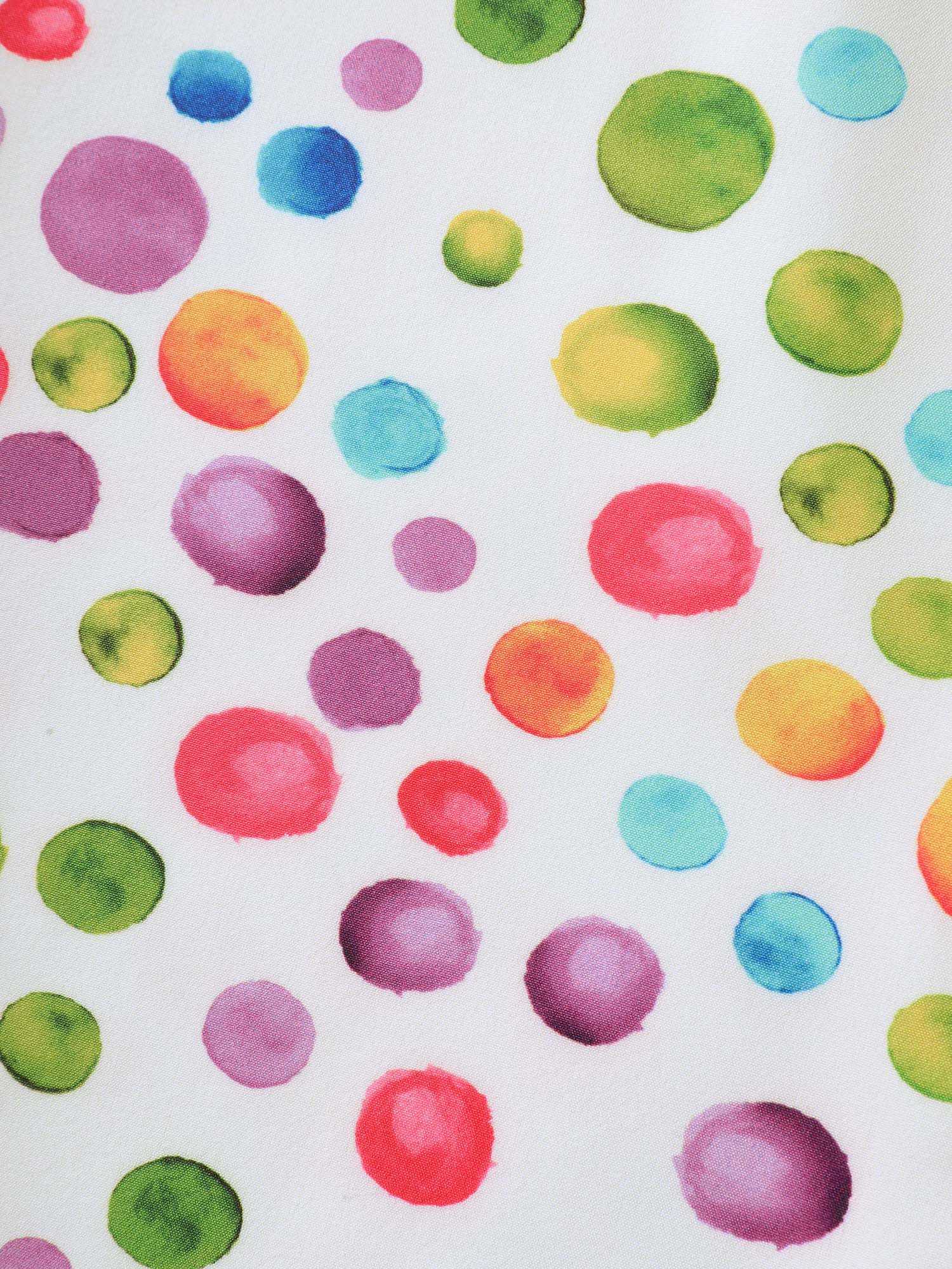 Polka Dots Print Pockets V-Neck Midi Dress - Image 5