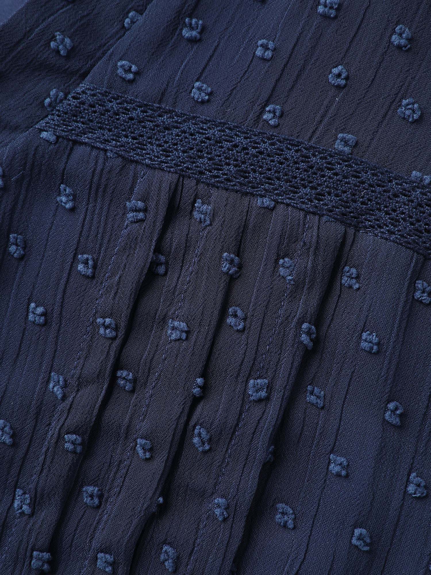 Polka Dots Sheer Textured Blouse - Image 6
