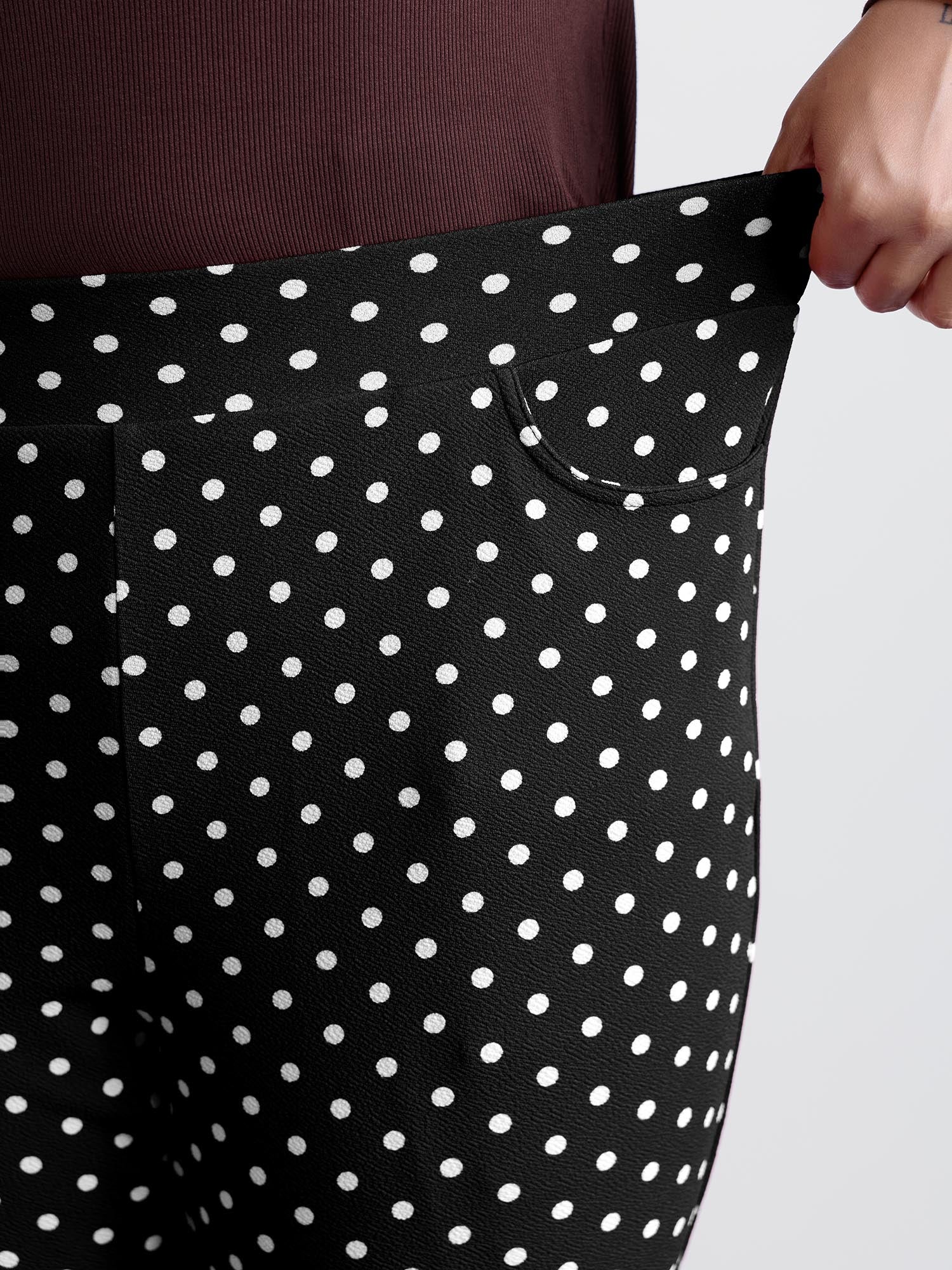 Polka Dots Skinny-Fit Pants - Image 4