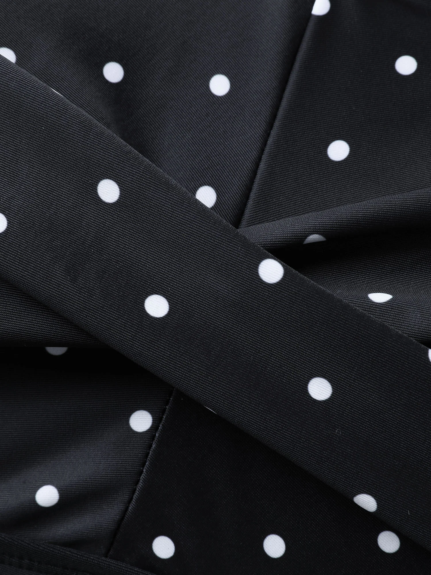 Polka Dots Twist One-Piece Swimsuit - Image 5