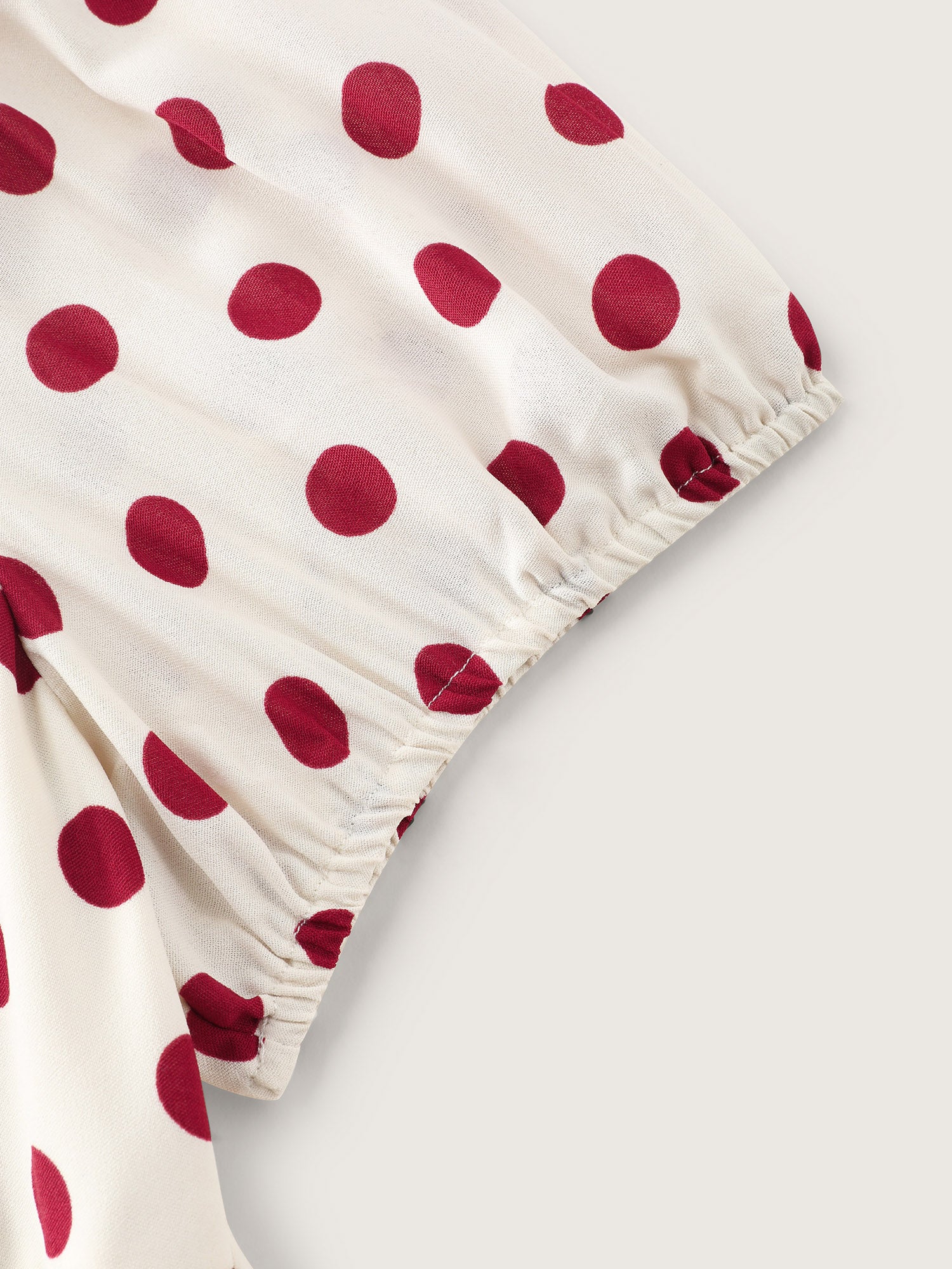Polka Dots Waist-Tie Jumpsuit - Image 6