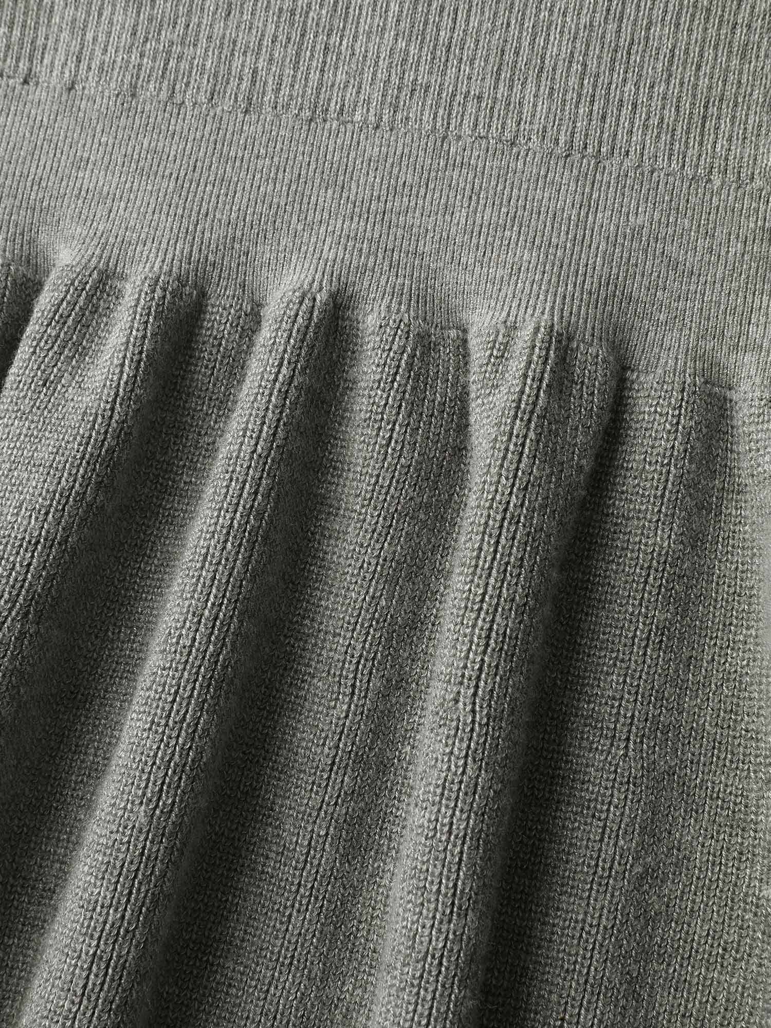 Polo Collar Cinched-Waist Flared Pullover - Image 6