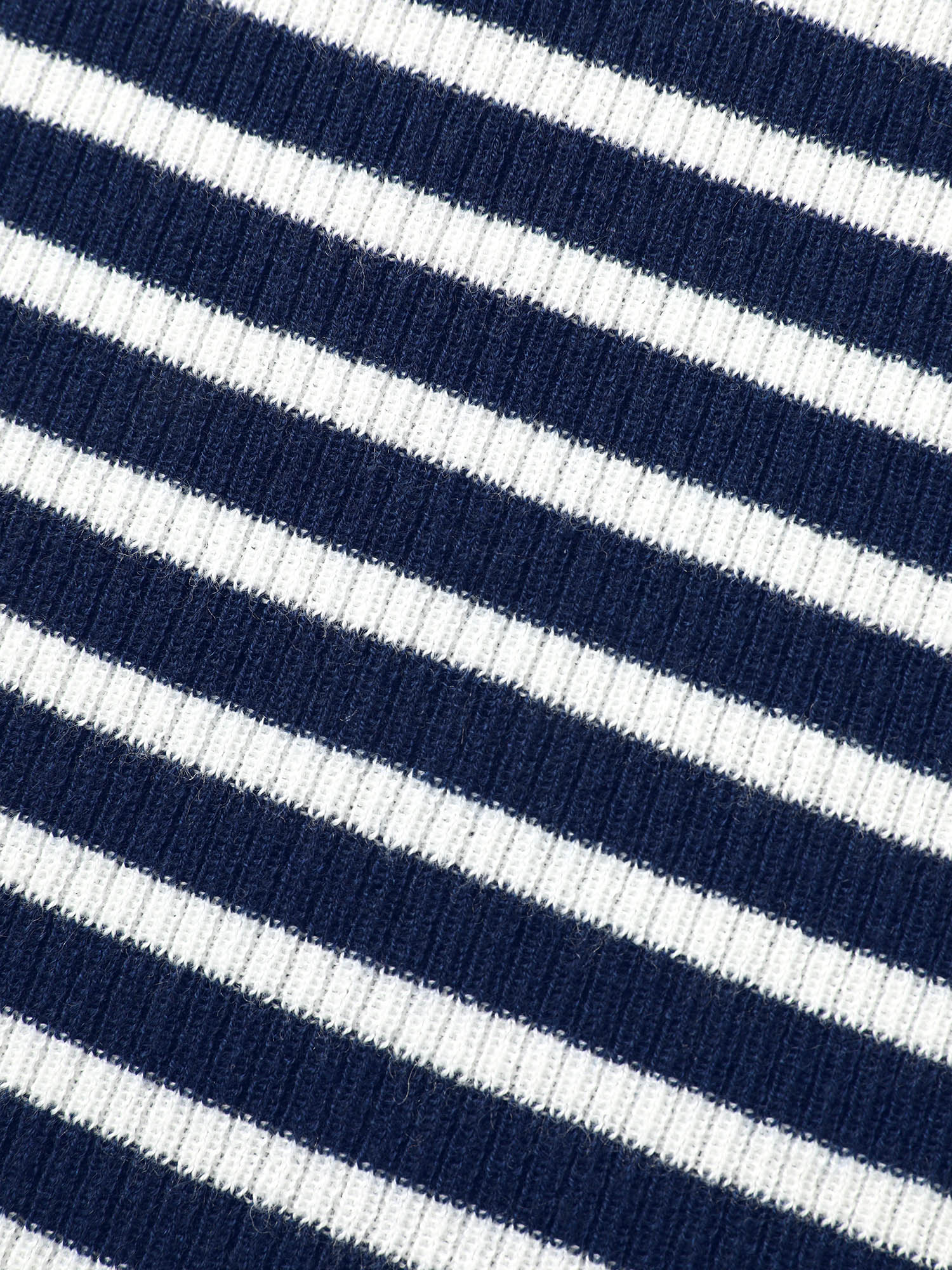 Polo Neck Striped Button Up Pullover - Image 6