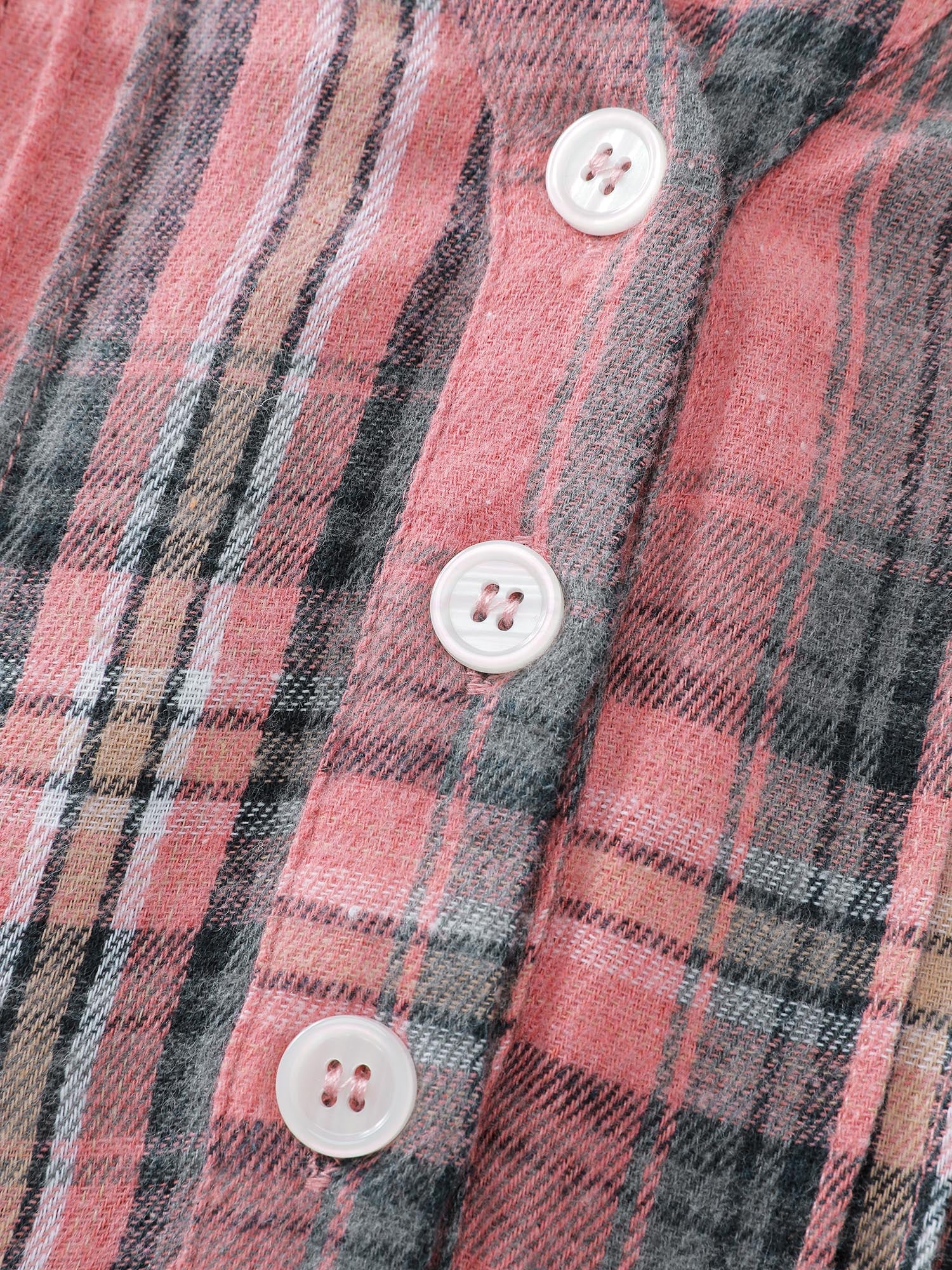 Pretty Plaid Toothpick Pleats Blouse - Image 6