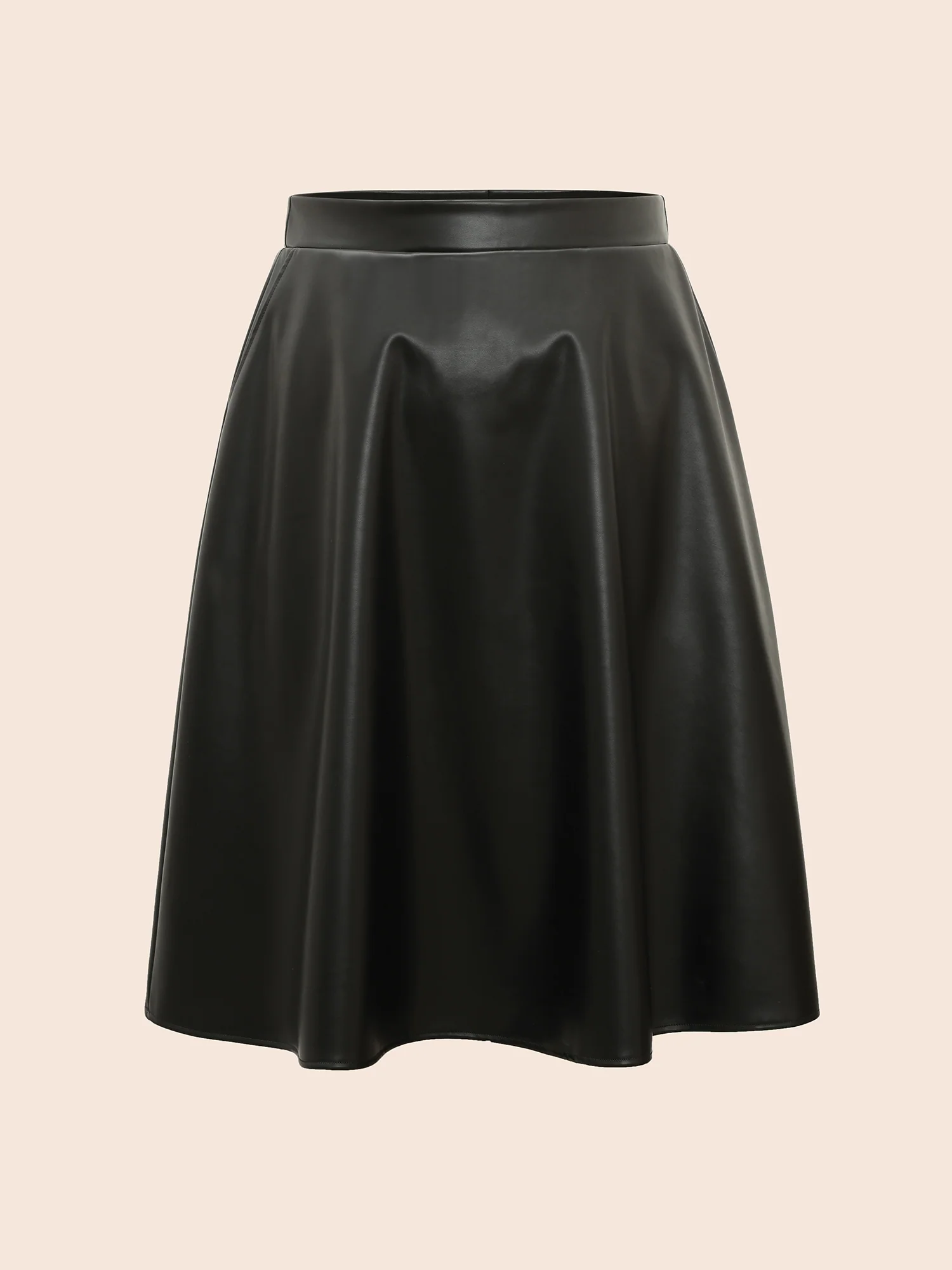 PU Leather A-Line Skirt - Image 6
