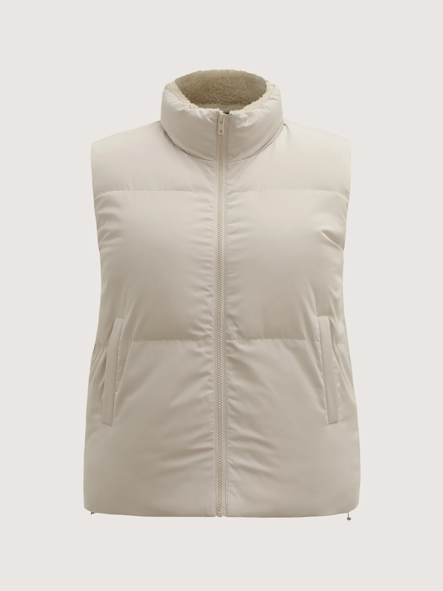 Puffer Zipper Quilted Vest - Image 5