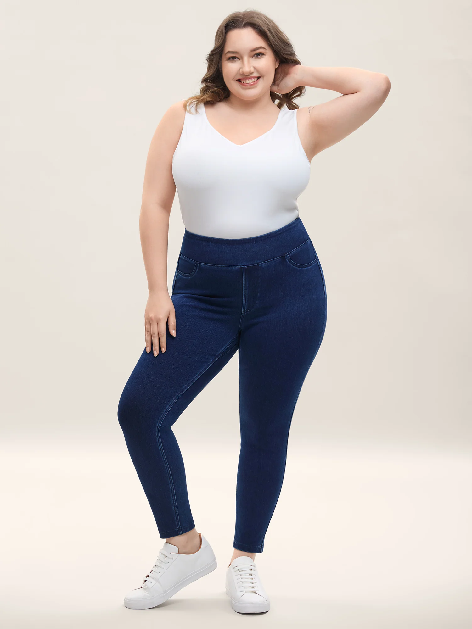 Yoga Stretch Classic Skinny Fit Knit Denim - Image 4