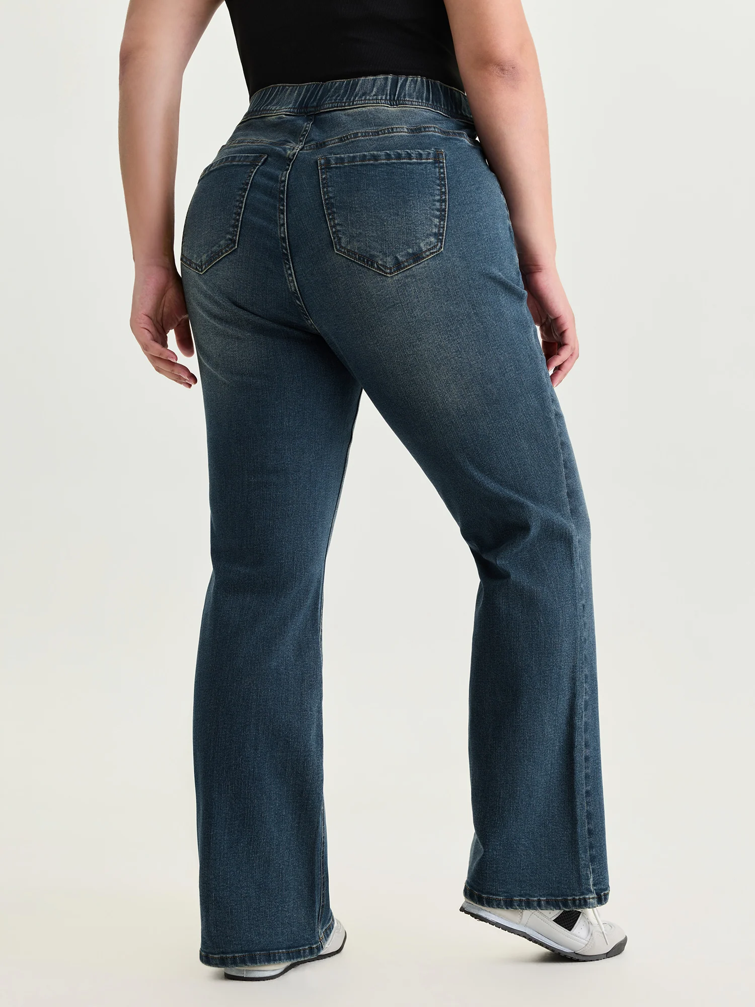 Pull-On Elastic Waistband Jeans - Image 6