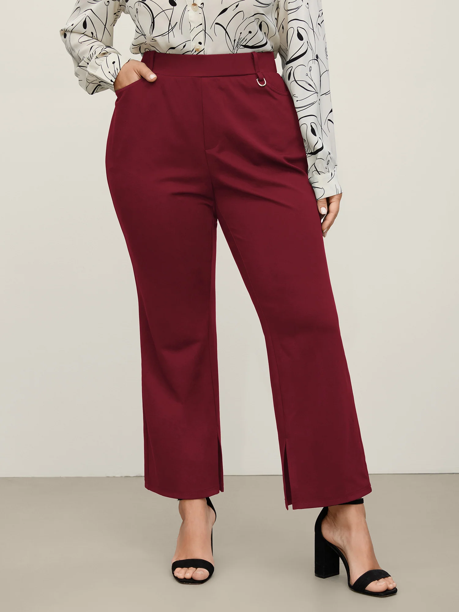 Pull-On Solid Bootcut Pants - Image 11