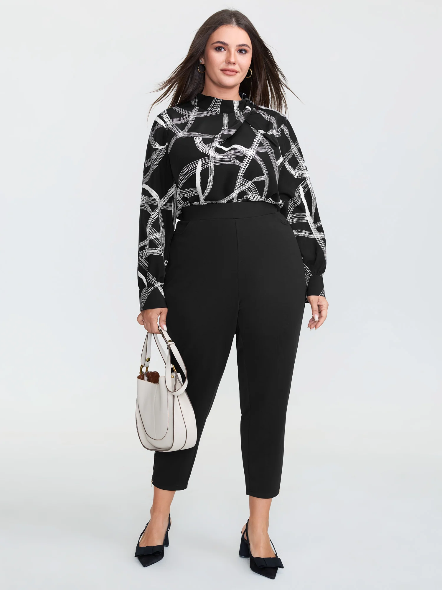 Pull-On Straight-Fit Pants - Image 2