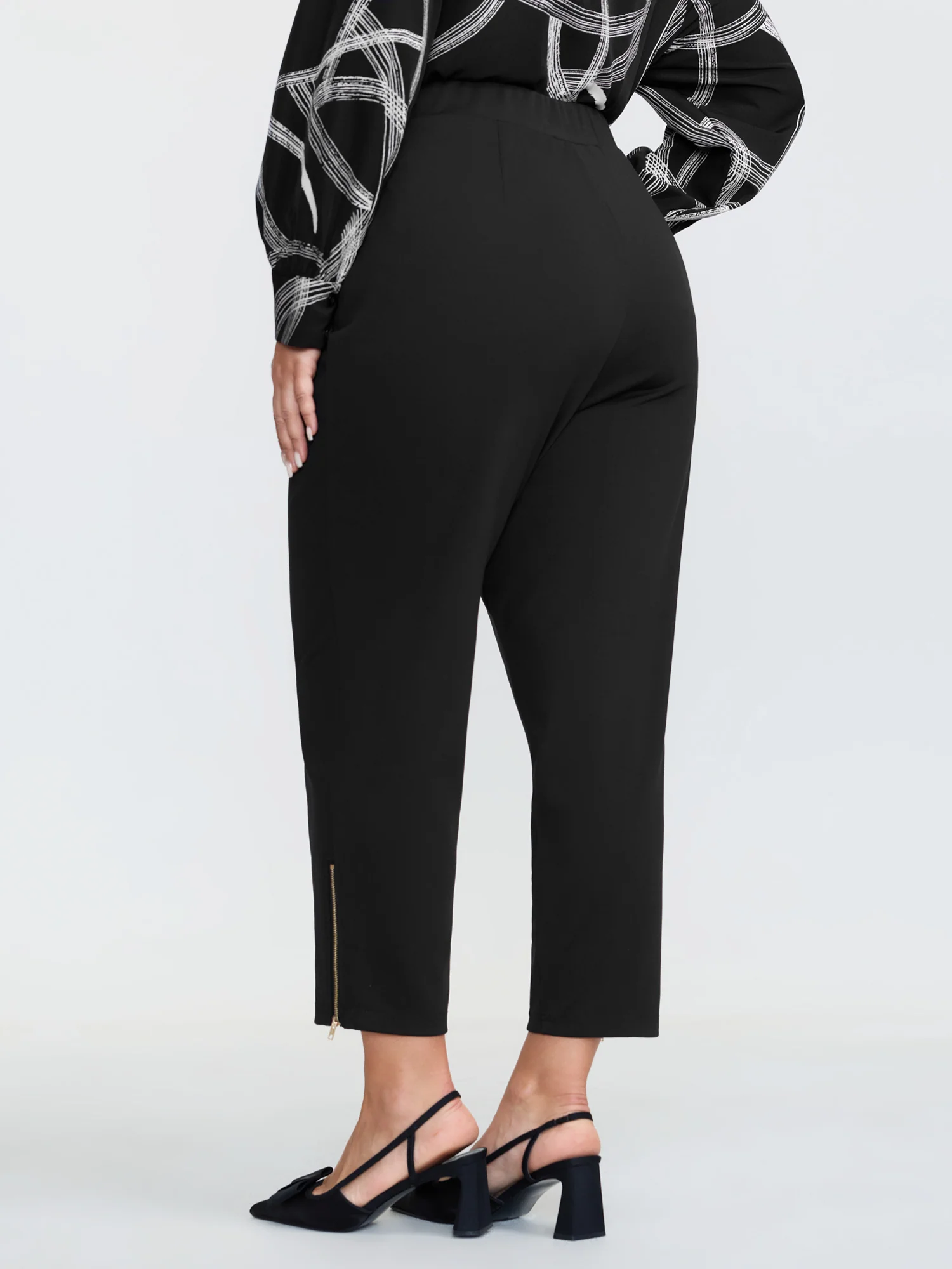 Pull-On Straight-Fit Pants - Image 4