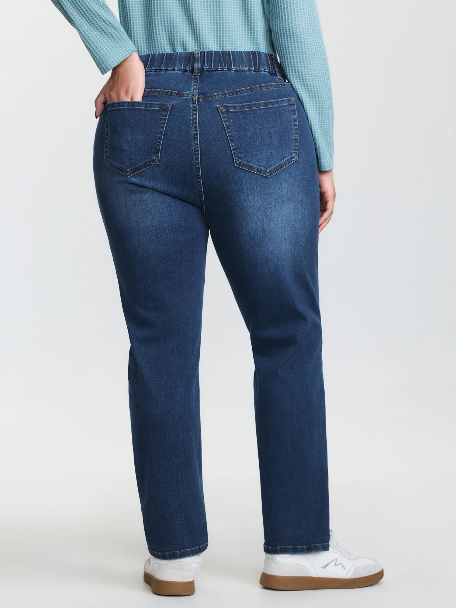 Pull-On High-Rise Drawstring Boyfriend Jeans - Image 6