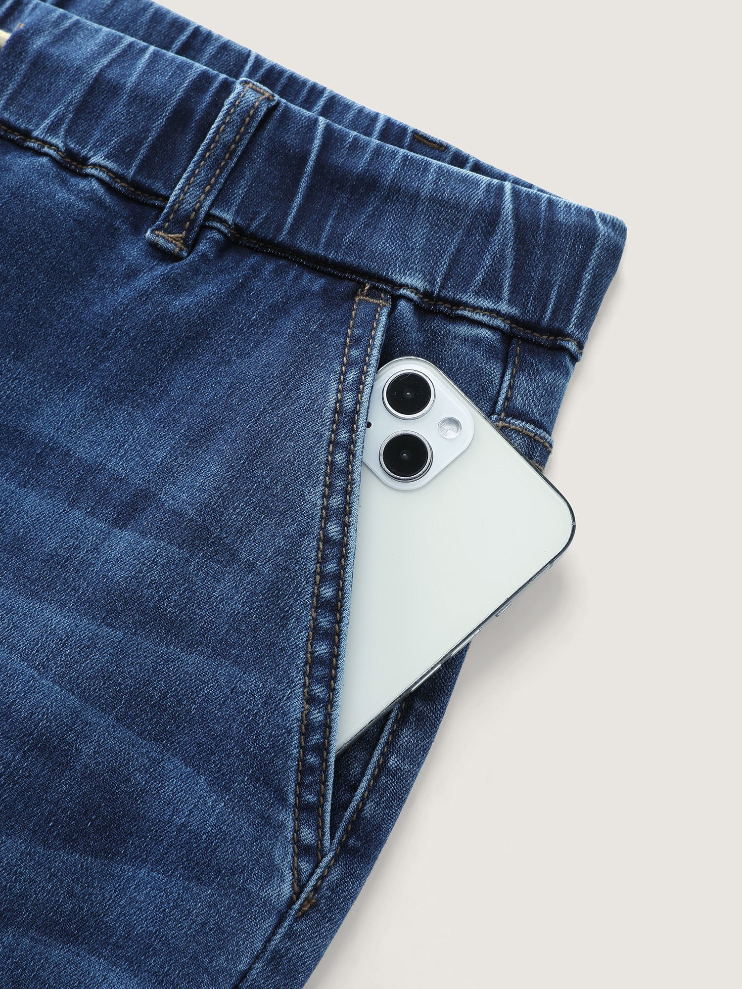 Pull-On High-Rise Drawstring Boyfriend Jeans - Image 7