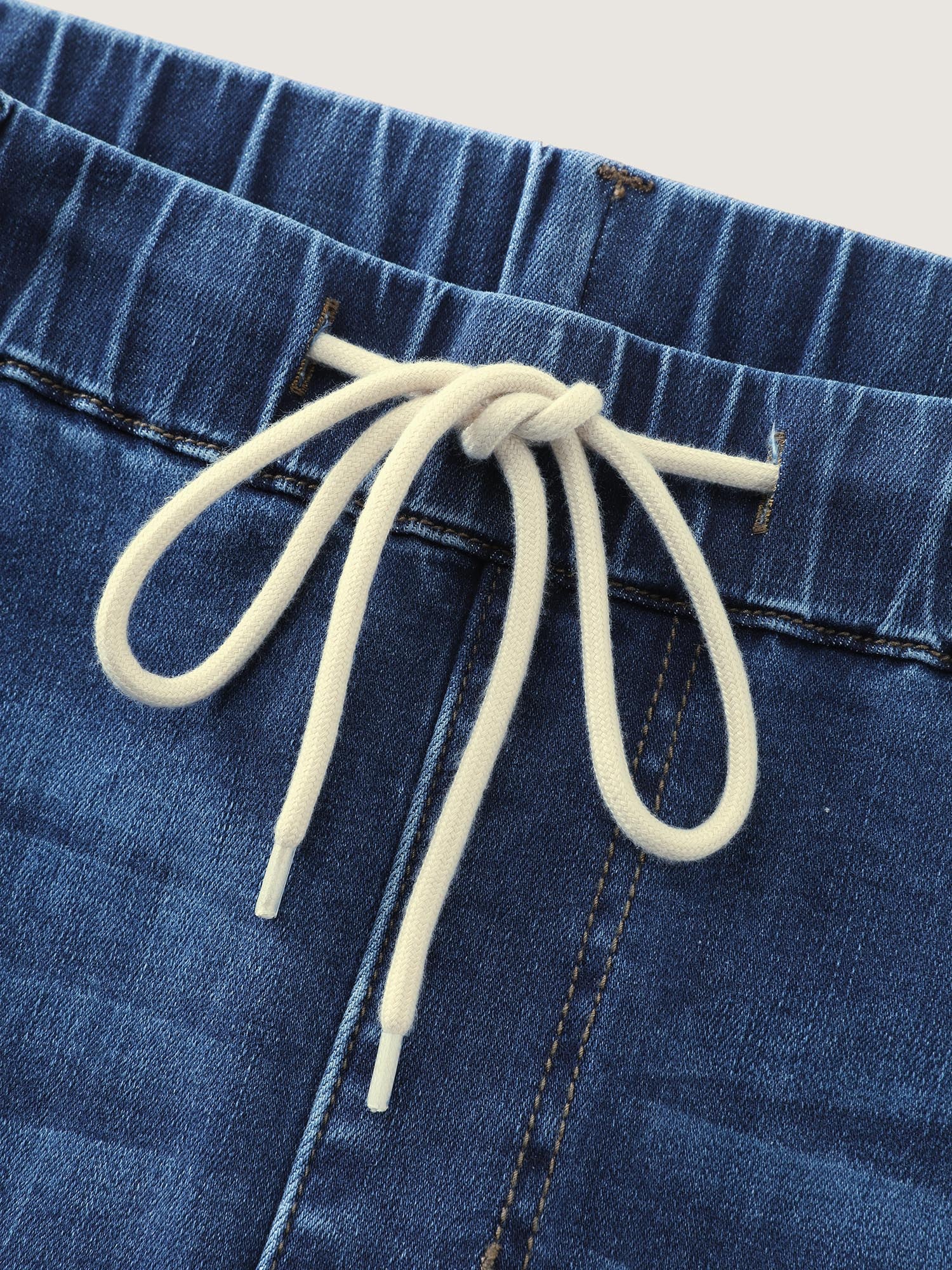 Pull-On High-Rise Drawstring Boyfriend Jeans - Image 8