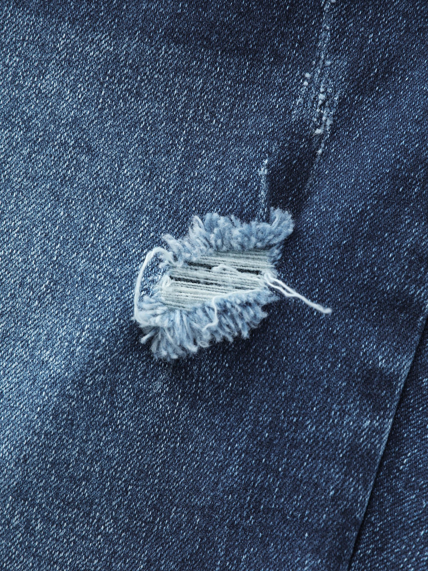 Pull-On Stretchy Waist Ripped Detail Jeans - Image 8