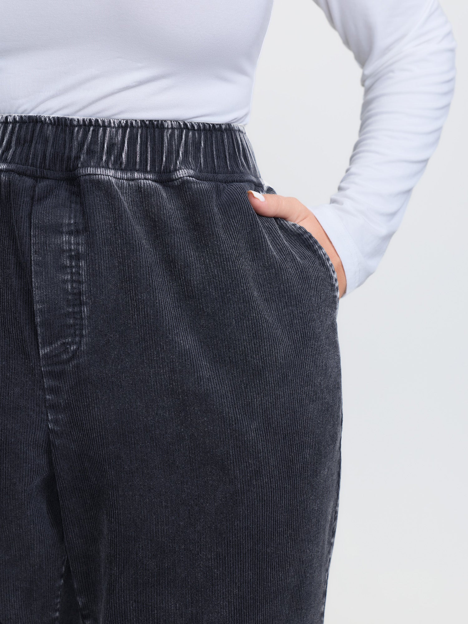 Pull-On Waist Bootcut Pants - Image 3