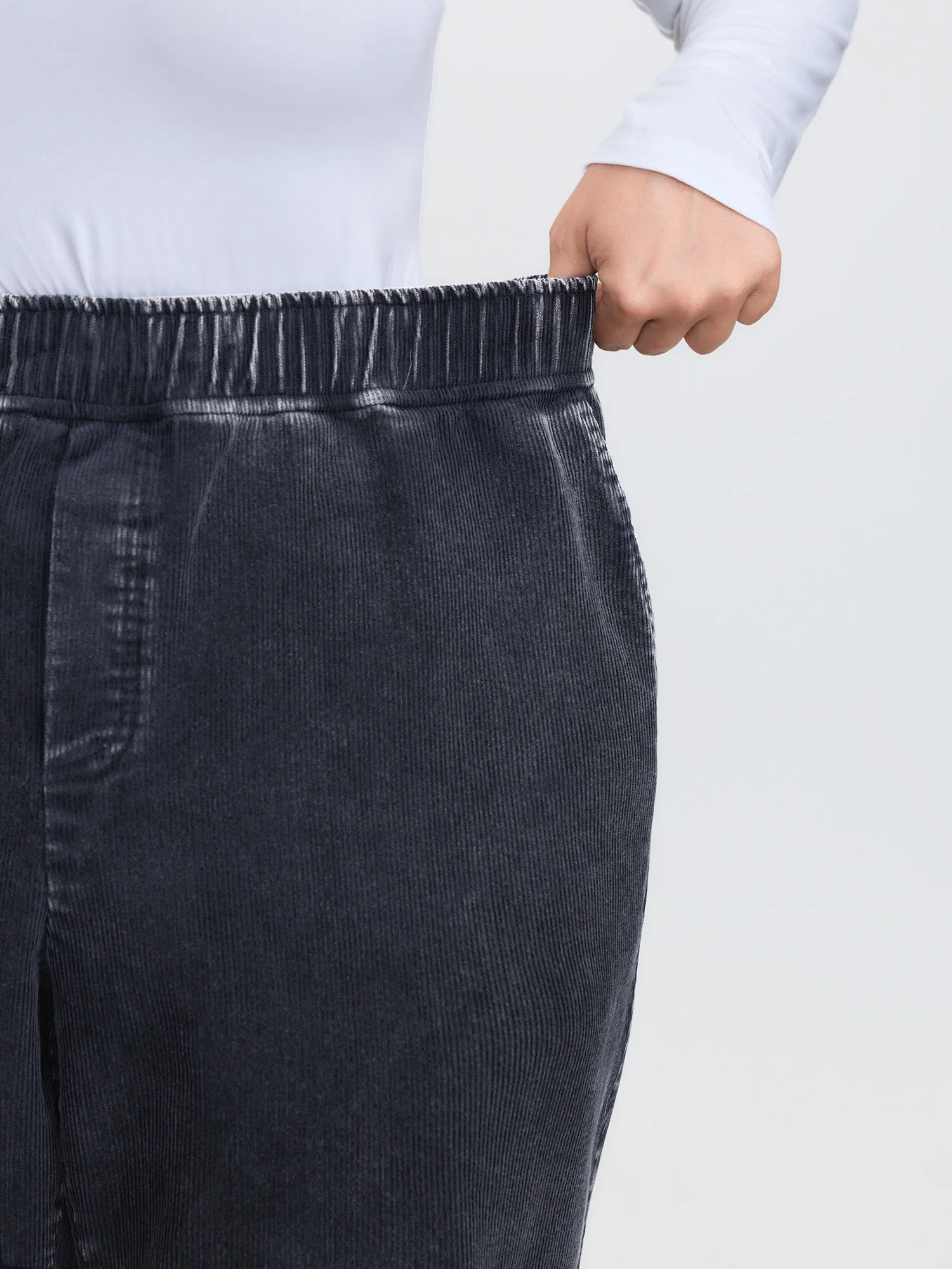 Pull-On Waist Bootcut Pants - Image 4