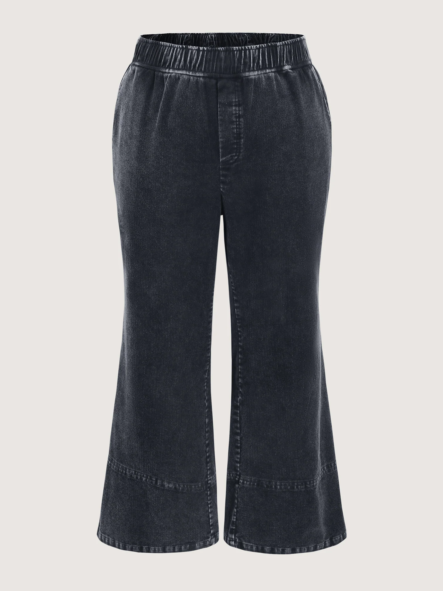 Pull-On Waist Bootcut Pants - Image 8