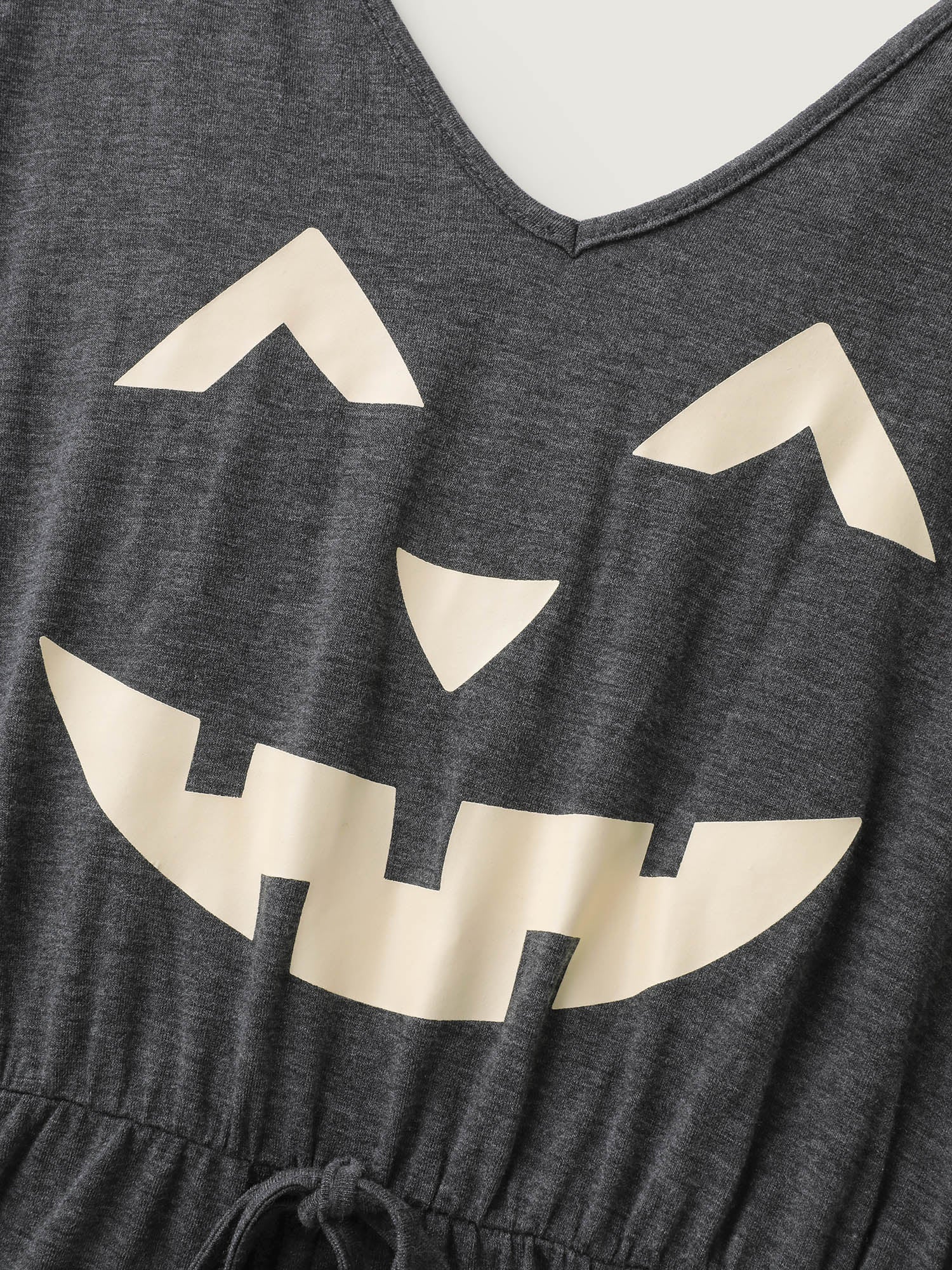 Spooky Pumpkin Comfy Knit Pajama Jumpsuit - Image 5