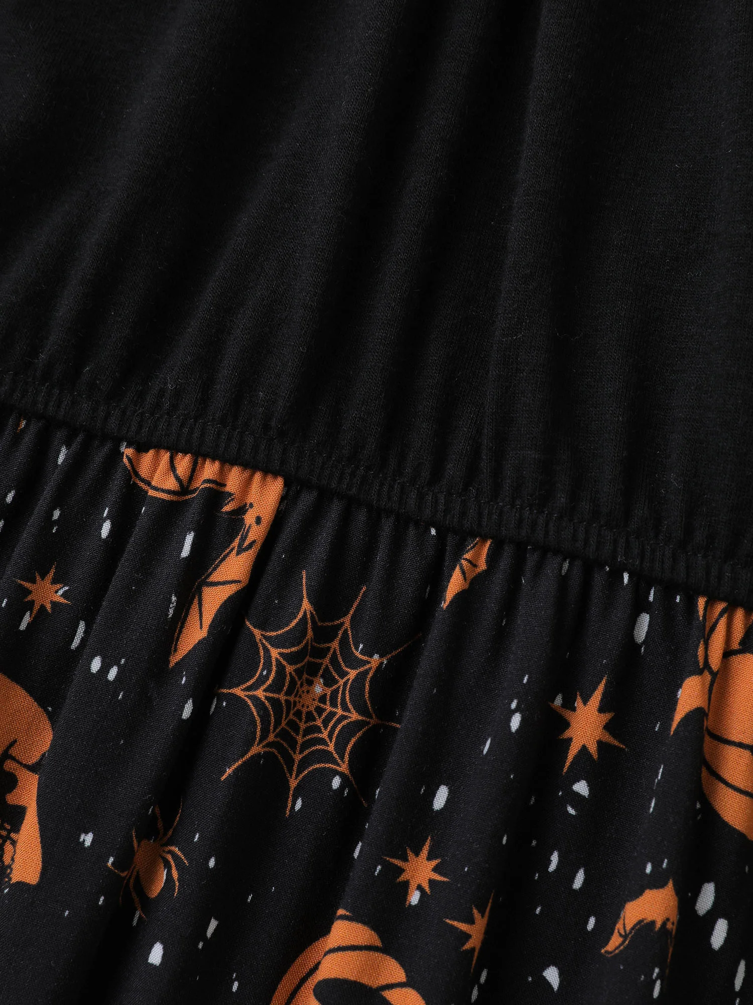 Pumpkin Contrast Print Pockets Maxi Dress - Image 6