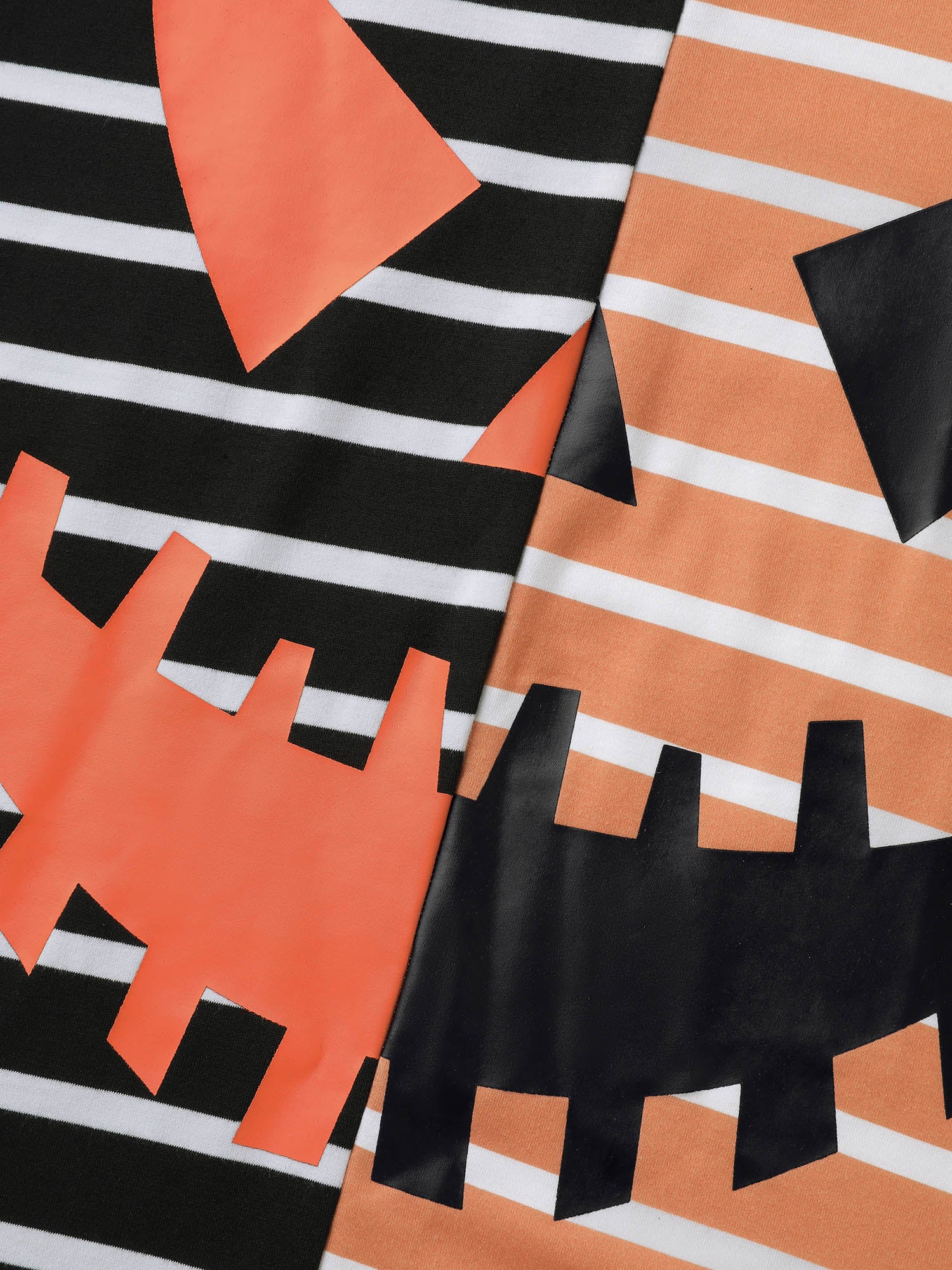 Pumpkin Contrast Stripes Full Sleeve Sweatshirt - Image 5