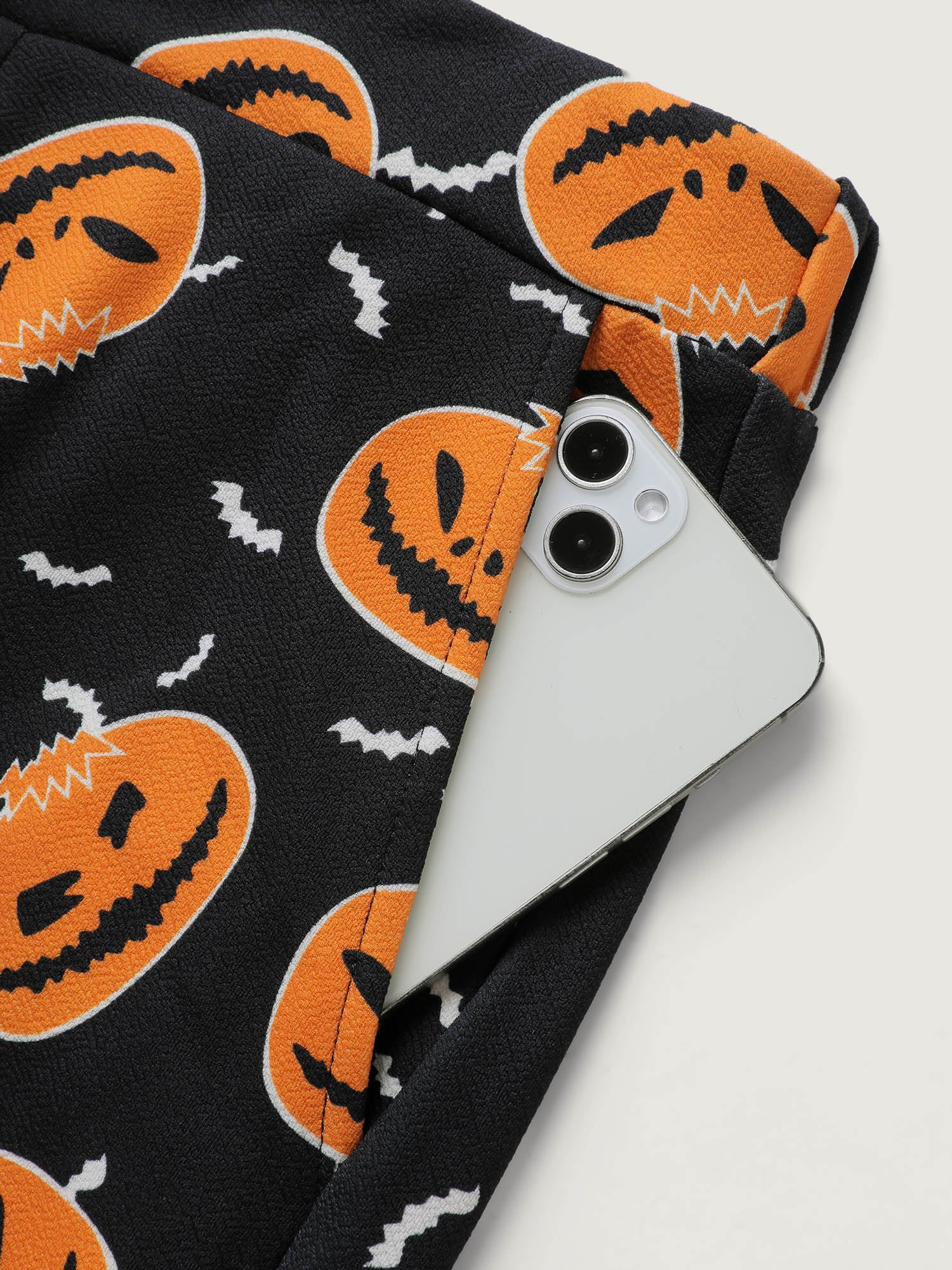 Pumpkin Everywhere Elastic Waist Romper - Image 6