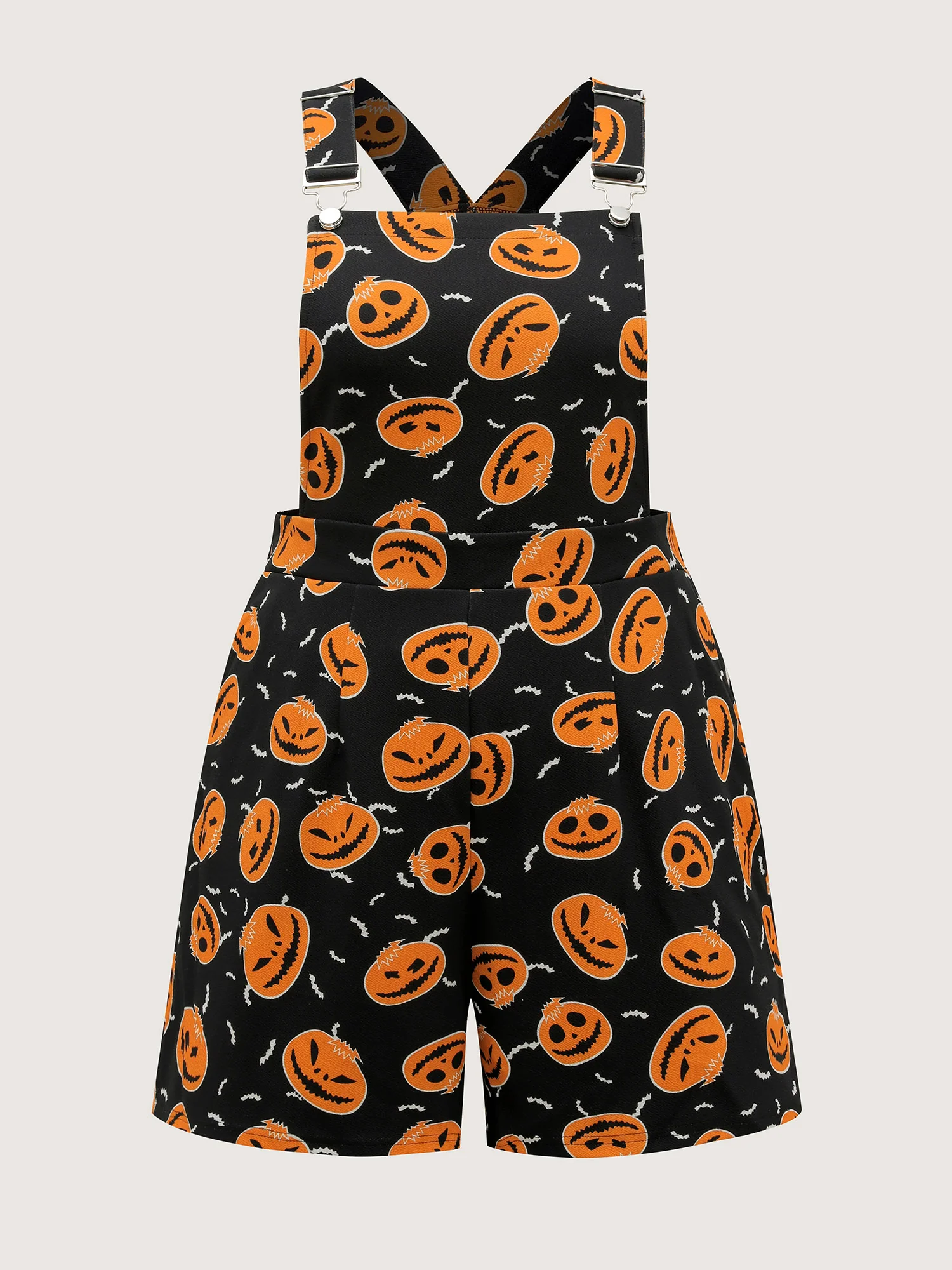 Pumpkin Everywhere Elastic Waist Romper - Image 7
