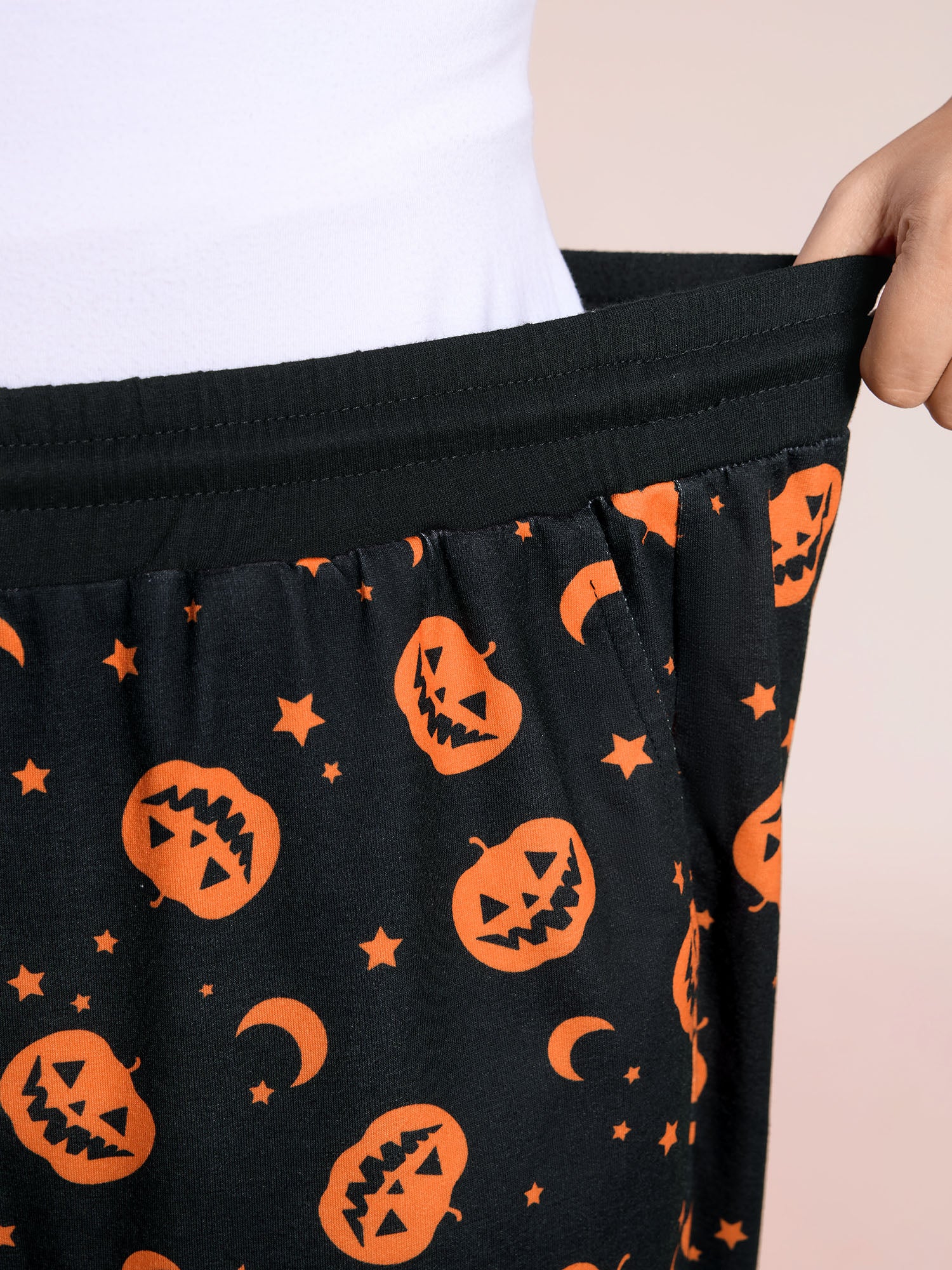Pumpkin Halloween Drawstring Jogger Pants - Image 4