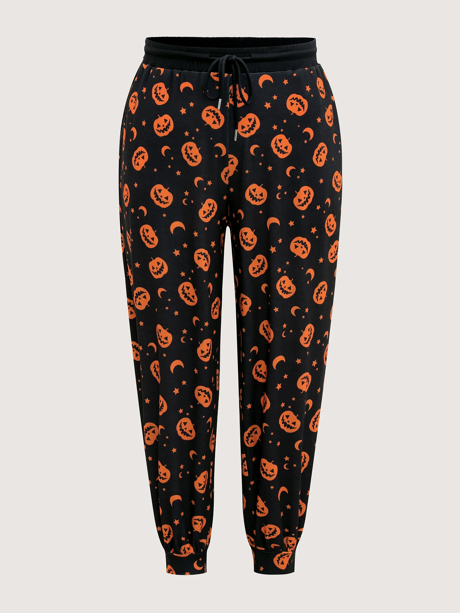 Pumpkin Halloween Drawstring Jogger Pants - Image 8