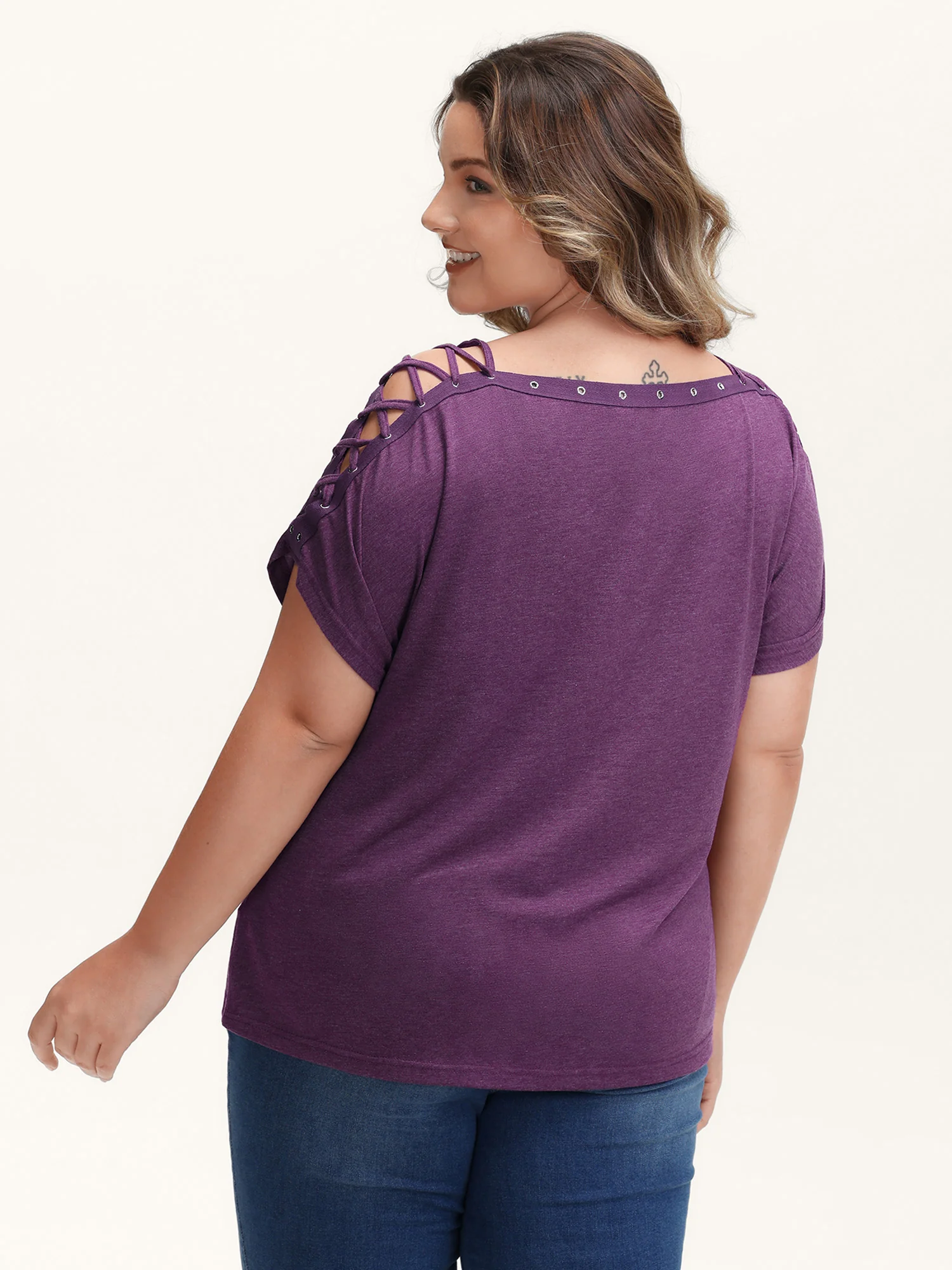 Pumpkin Motif Strap Loop Shoulder T-Shirt - Image 11