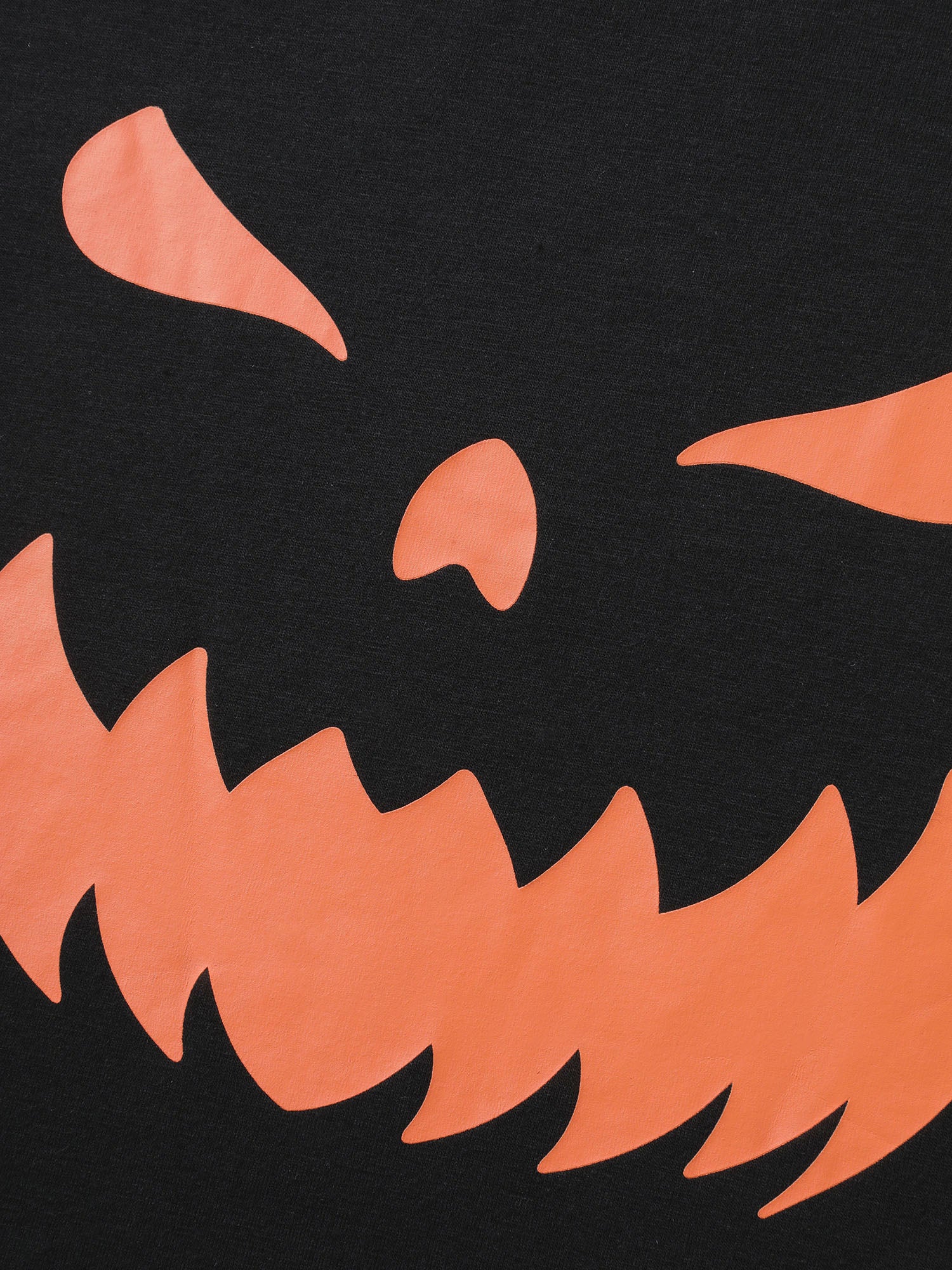Pumpkin Motif Strap Loop Shoulder T-Shirt - Image 5