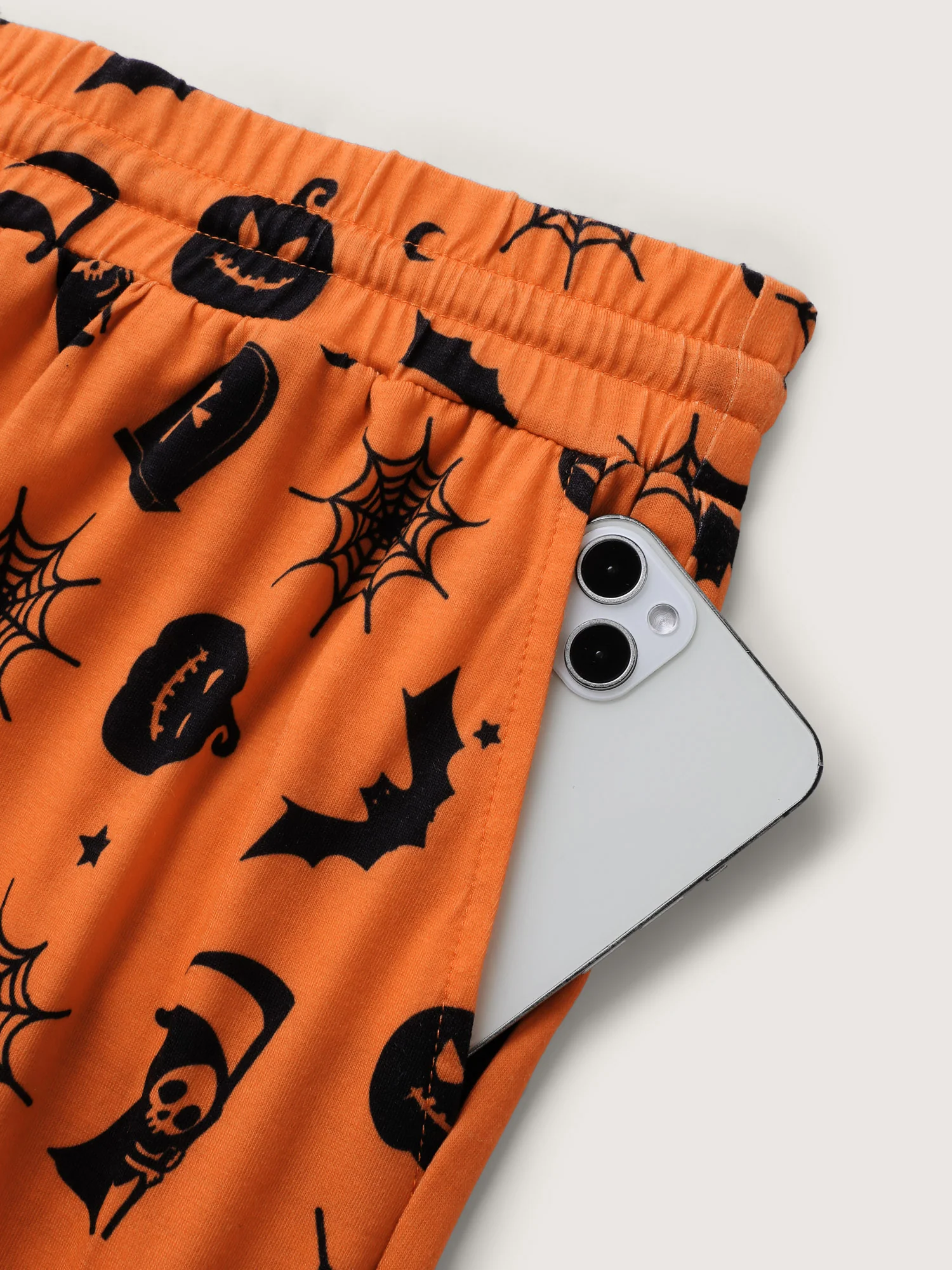 Pumpkin Patch Print Wide-Leg Lounge Bottoms - Image 6