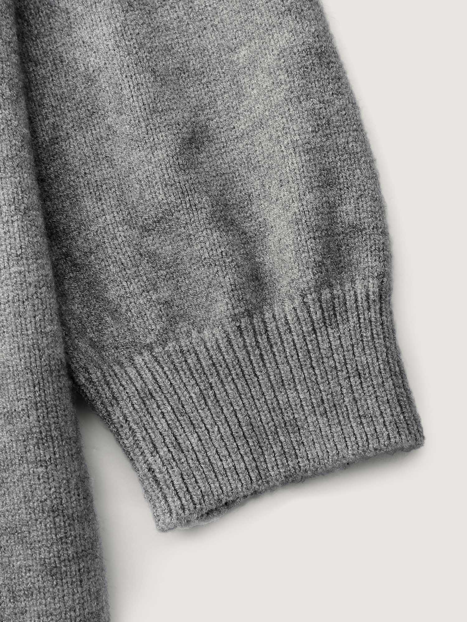 Puppy Bowknot Motif Textured Pullover - Image 7