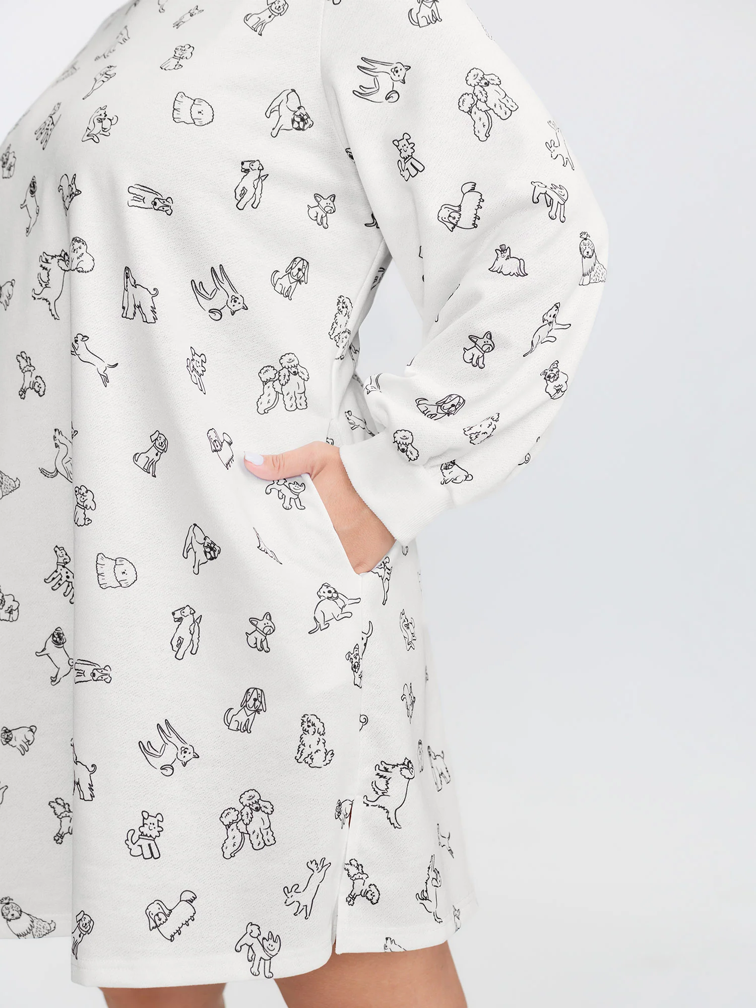 Puppy Print Relaxed-Fit Dress - Image 3
