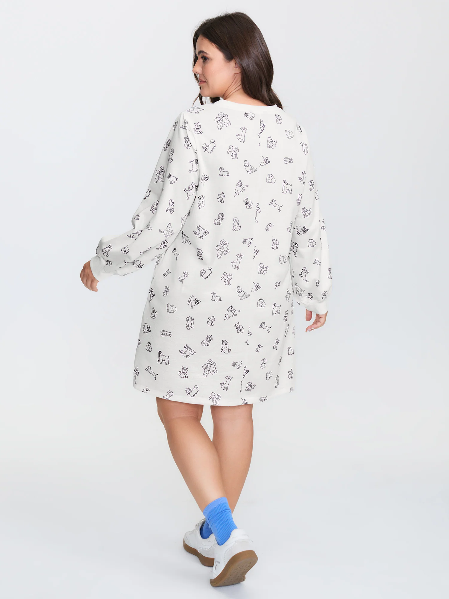 Puppy Print Relaxed-Fit Dress - Image 4