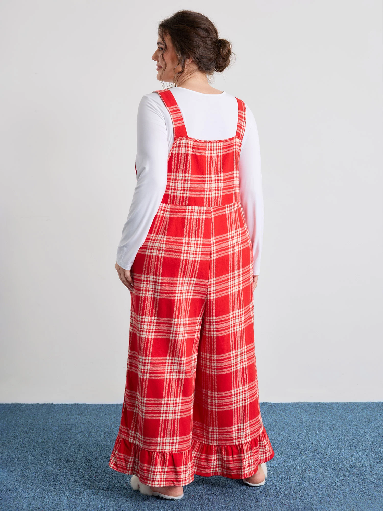Pure Cotton Adjustable Overall Pajama Jumpsuit - Image 4