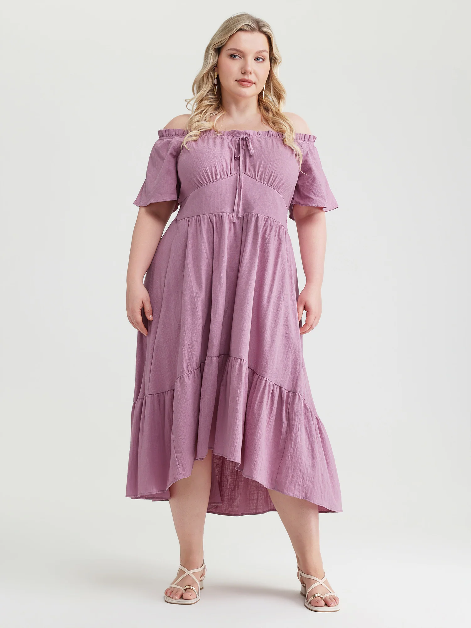 Pure Cotton Adjustable Sleeve Pockets Mdii Dress - Image 3