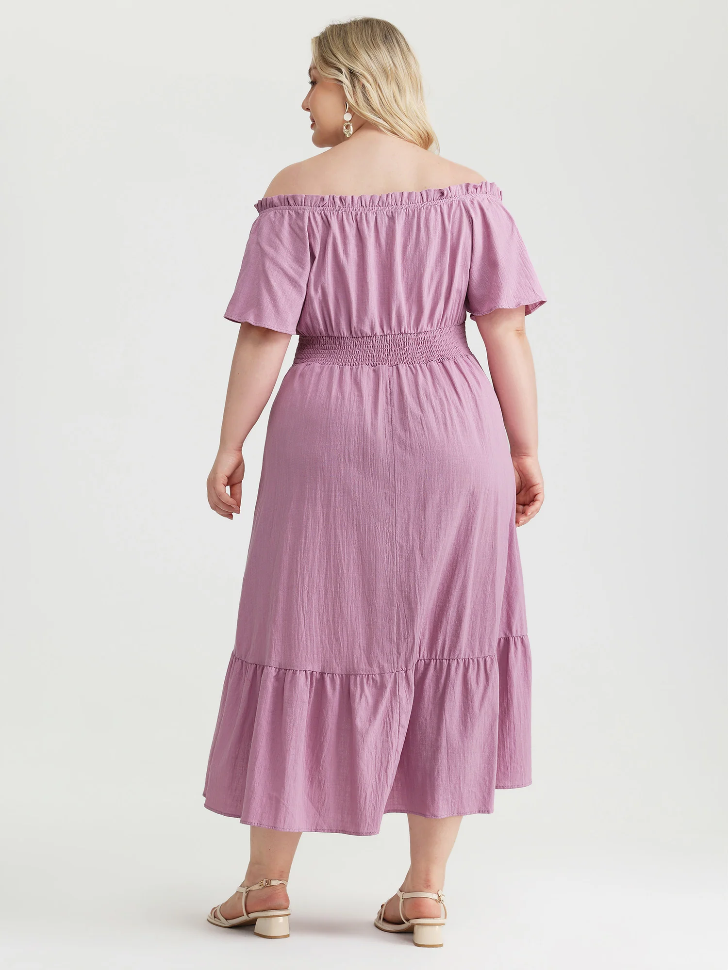 Pure Cotton Adjustable Sleeve Pockets Mdii Dress - Image 4