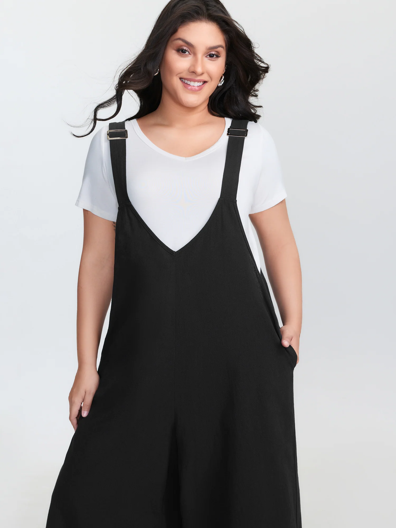 Pure Cotton Adjustable Straps Jumpsuit - Image 2