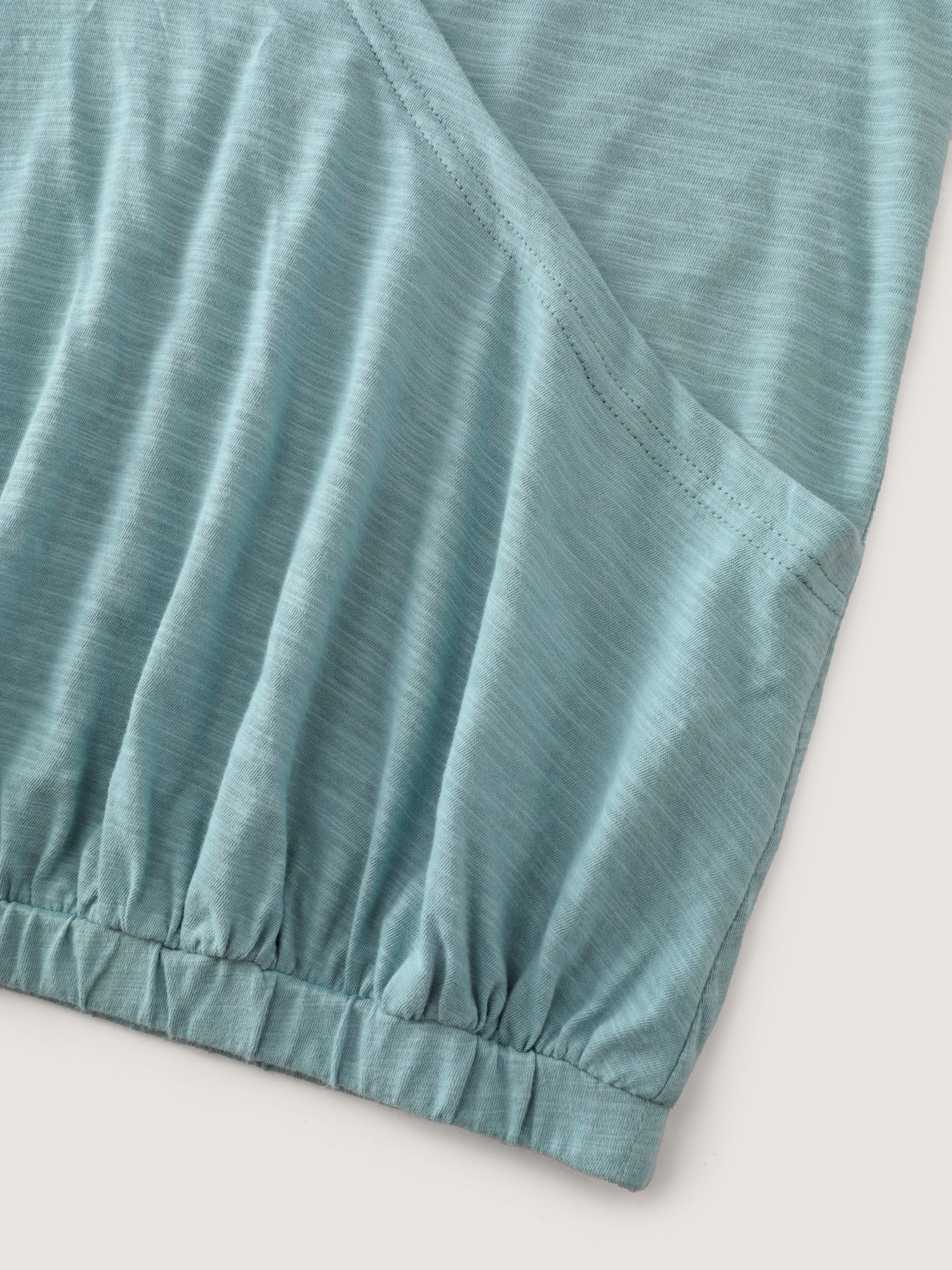 Pure Cotton Bubble Hem Hooded Knit Top - Image 5