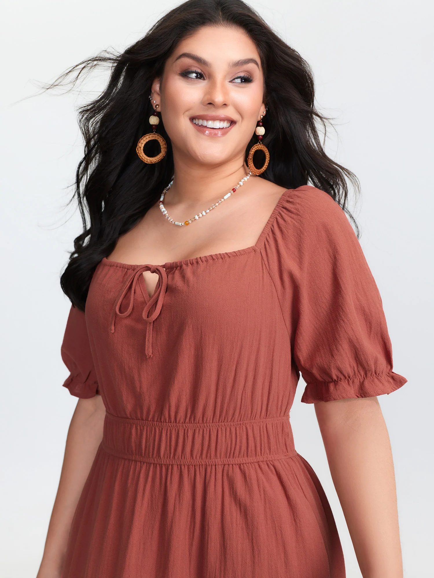 Pure Cotton Contrast Lace Tiered Maxi Dress - Image 2